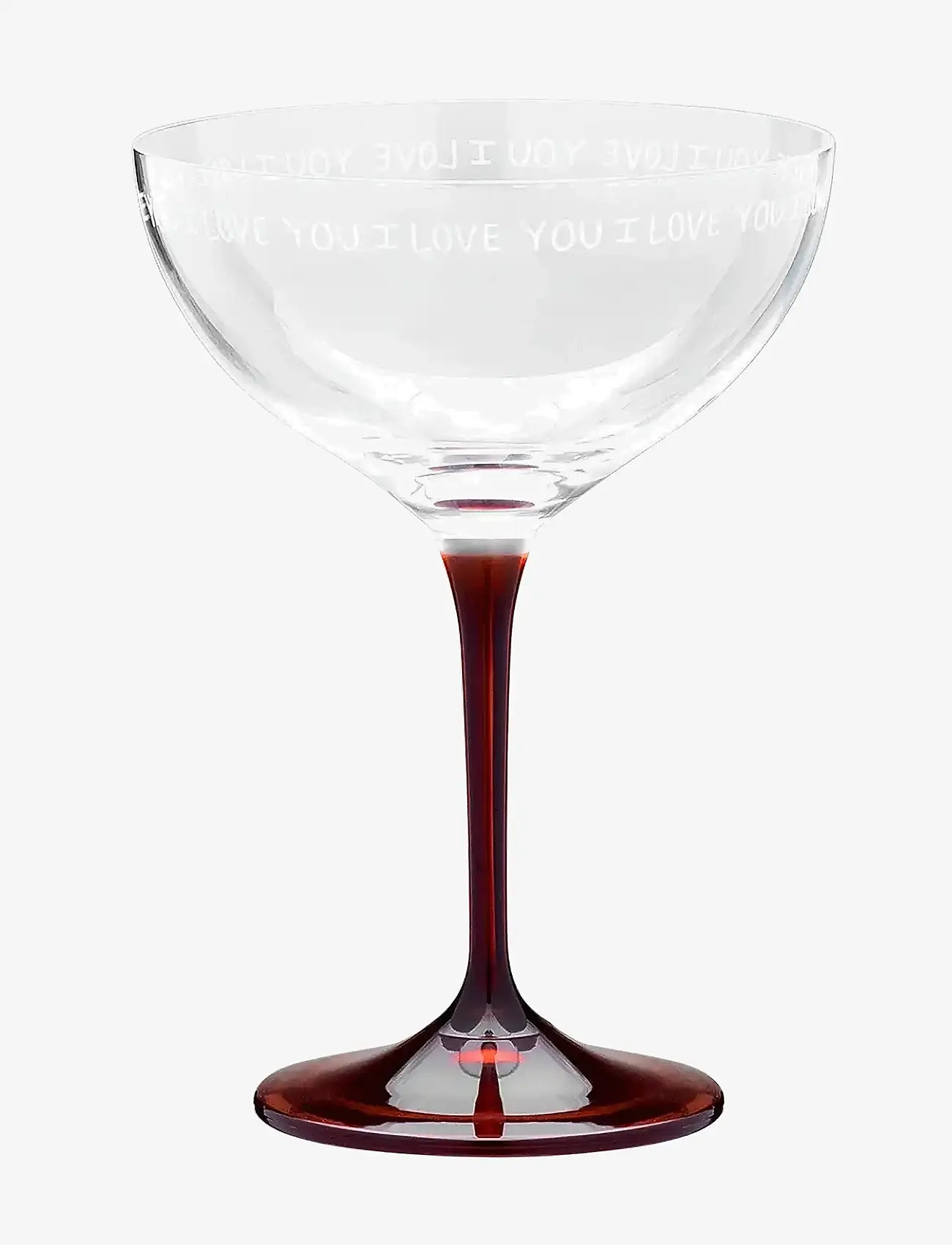 Anna + Nina - I Love You Champagne Glass - sektgläser - white - 0