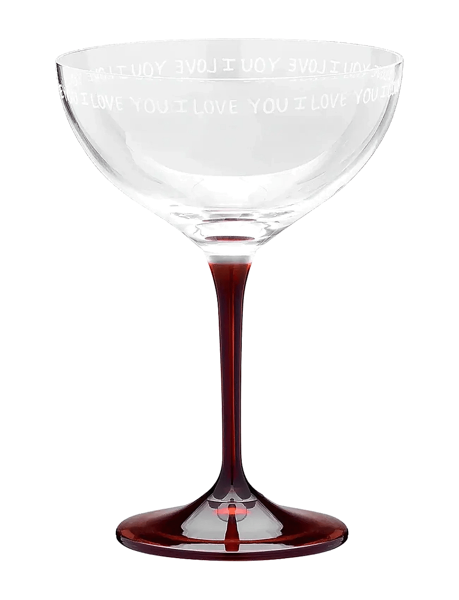 Anna + Nina - I Love You Champagne Glass - white - 1