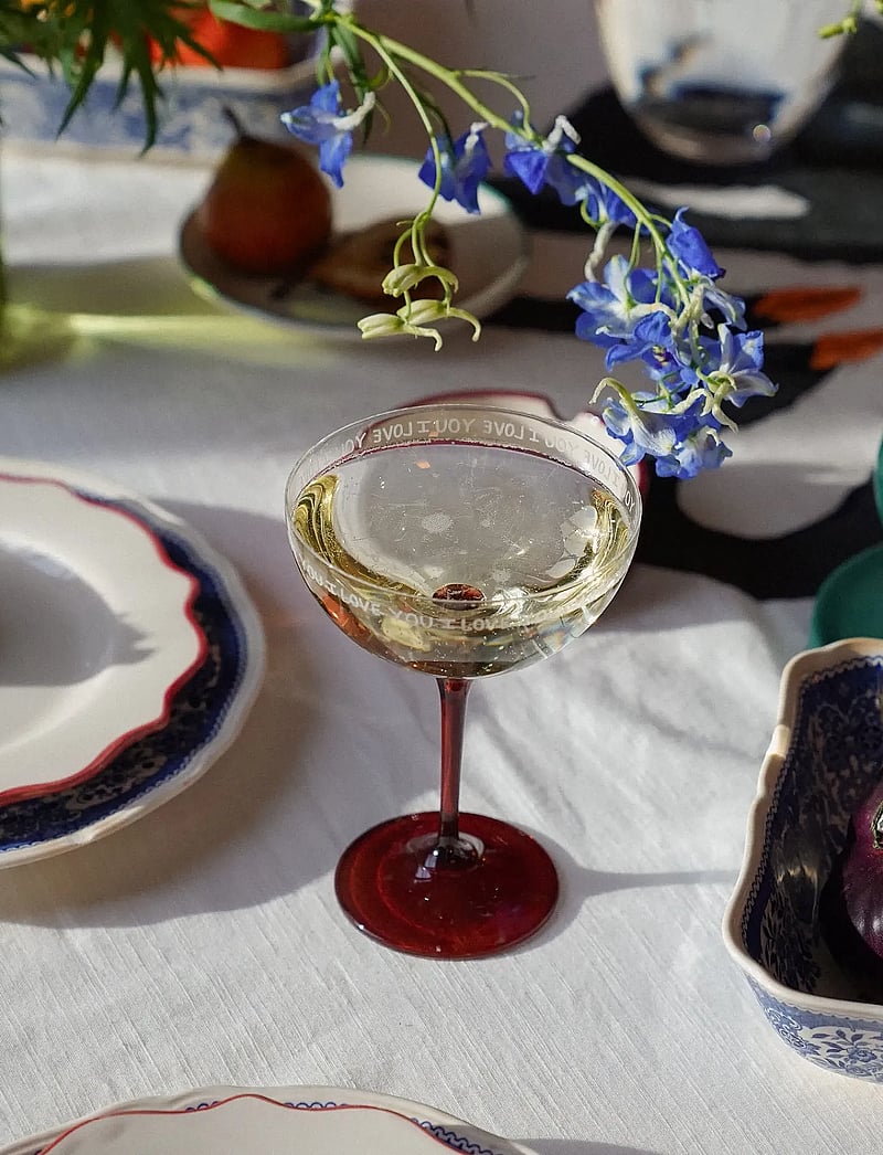 Anna + Nina - I Love You Champagne Glass - sektgläser - white - 1