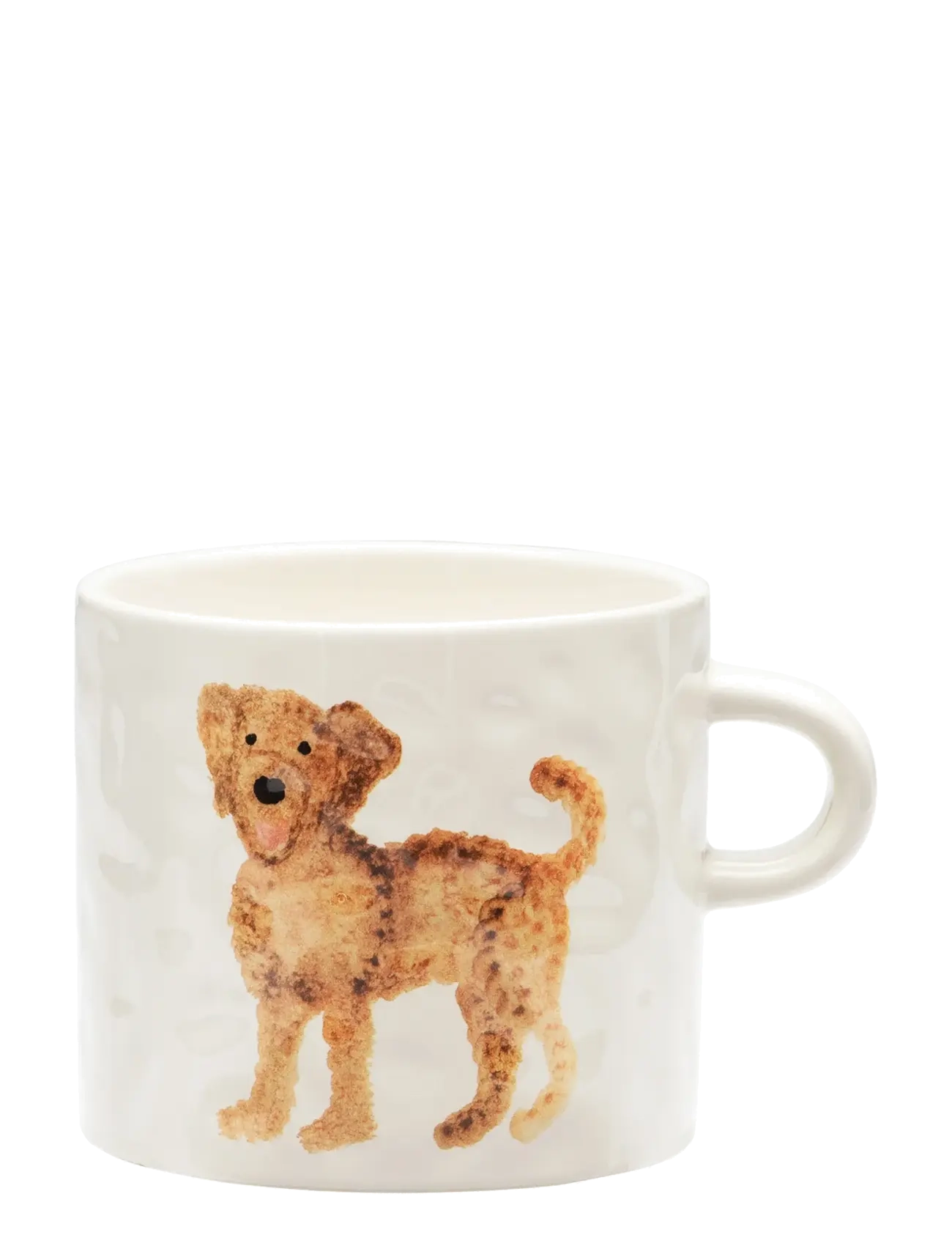 Anna + Nina Labradoodle Tea Mug, Coffee Kop, Hvid, Str: 355 ML