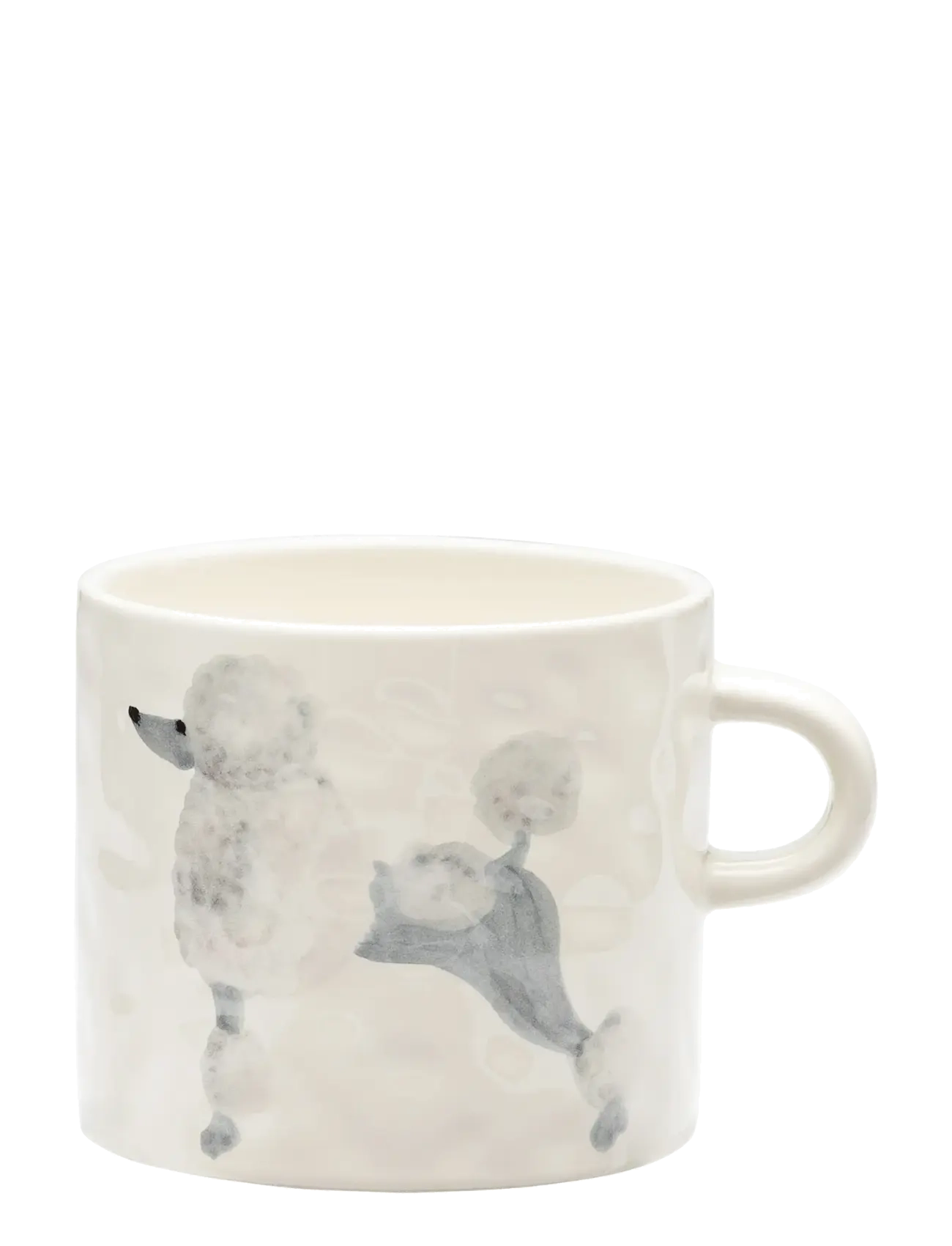 Anna + Nina Poodle Mug, Coffee Kop, Hvid, Str: 355 ML