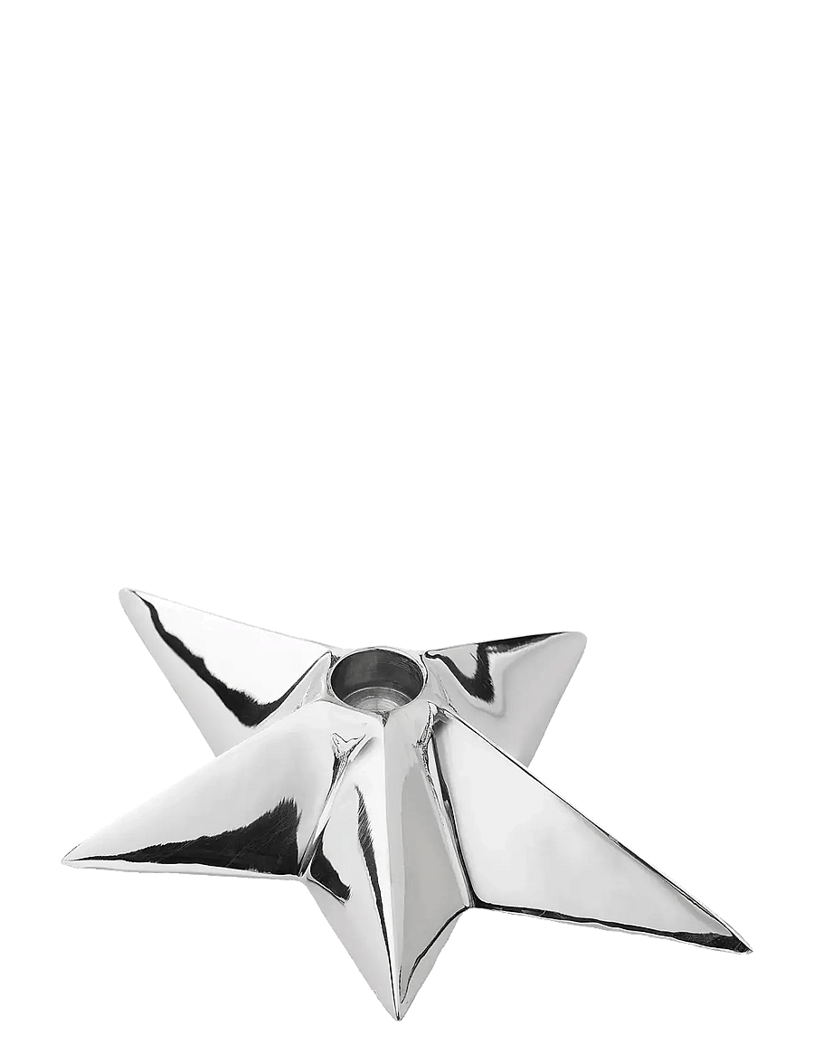 Anna + Nina - Nova Candle Holder - kerzenständer - silver - 0