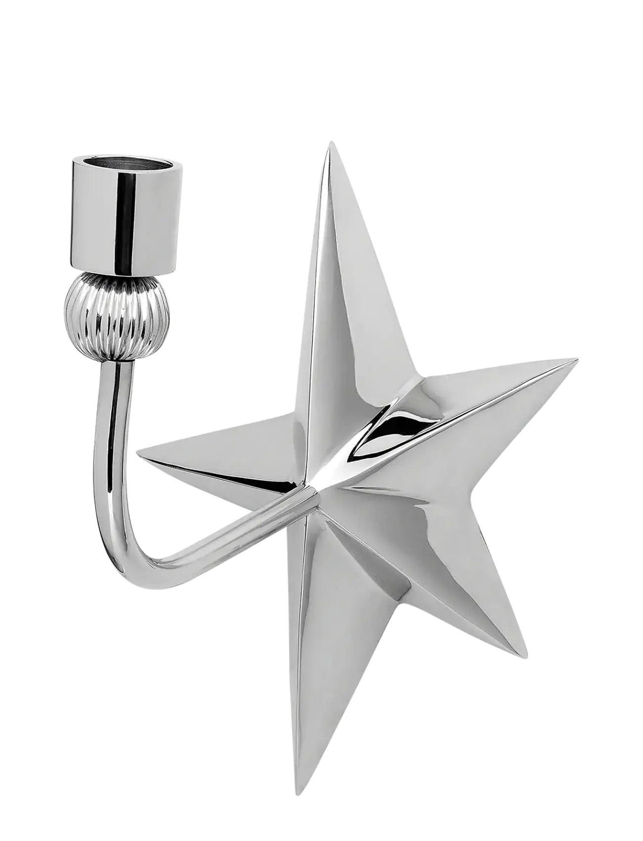 ANNA + NINA Nova Wall Candle Holder Silber - H19.5CM - Unisex