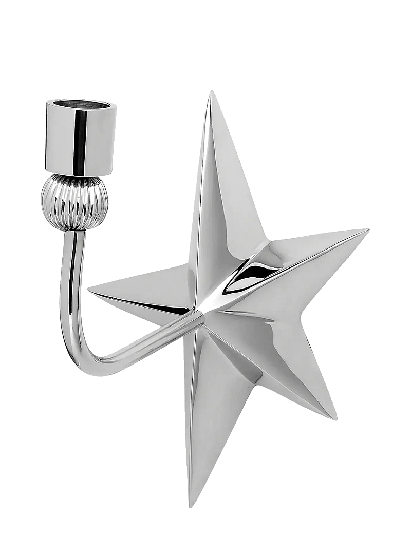 Anna + Nina - Nova Wall Candle Holder - ljusstakar - silver - 0