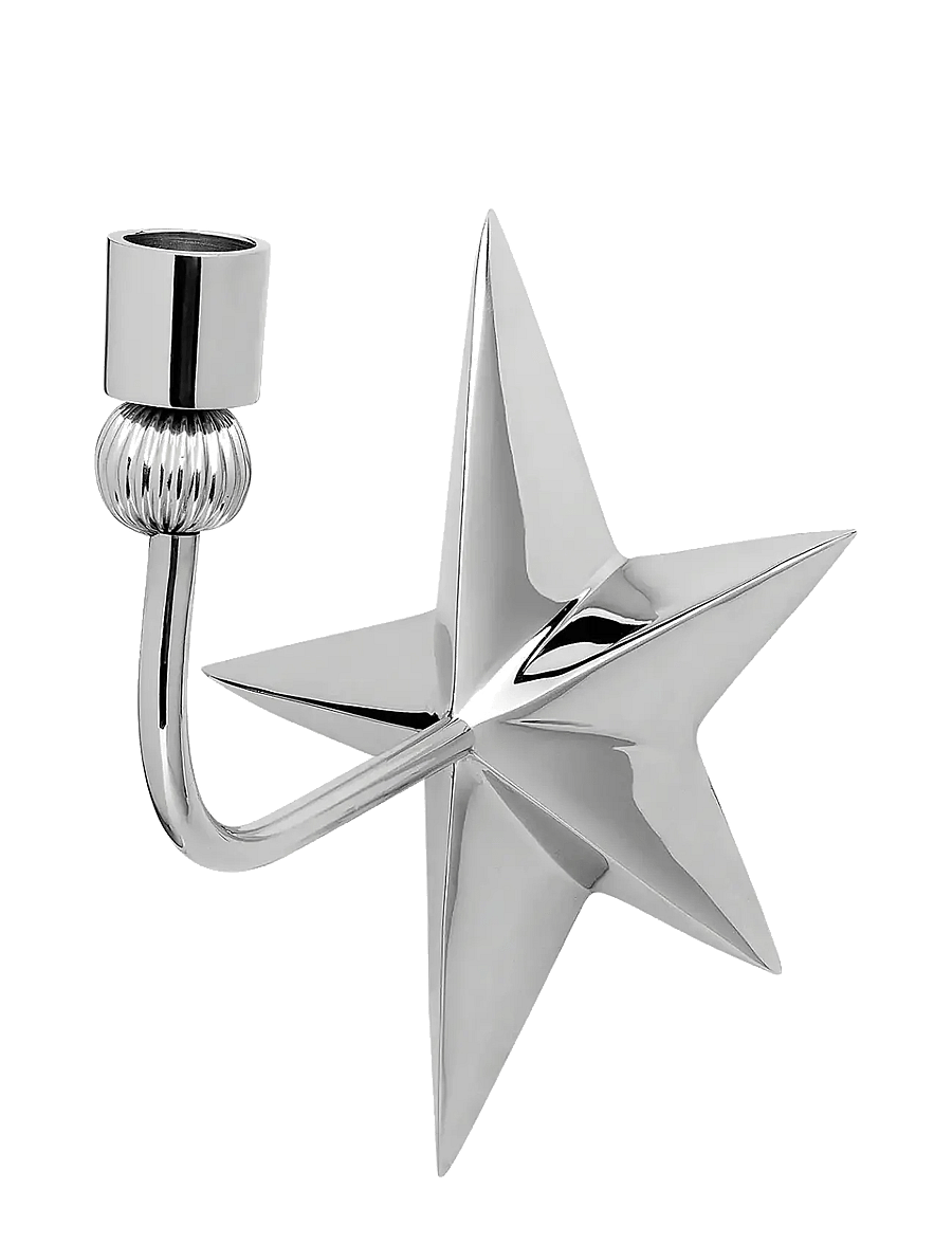 Anna + Nina - Nova Wall Candle Holder - kerzenständer - silver - 0