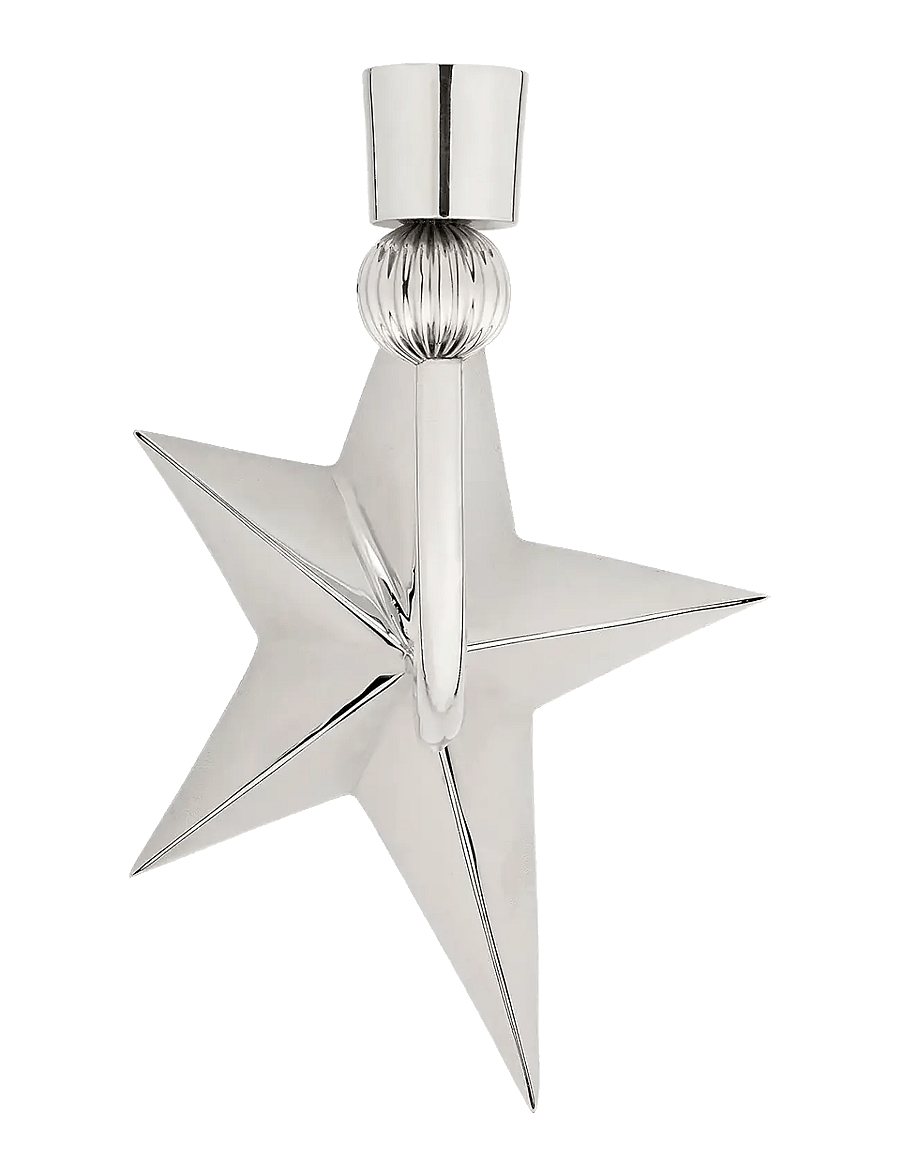 Anna + Nina - Nova Wall Candle Holder - kerzenständer - silver - 1