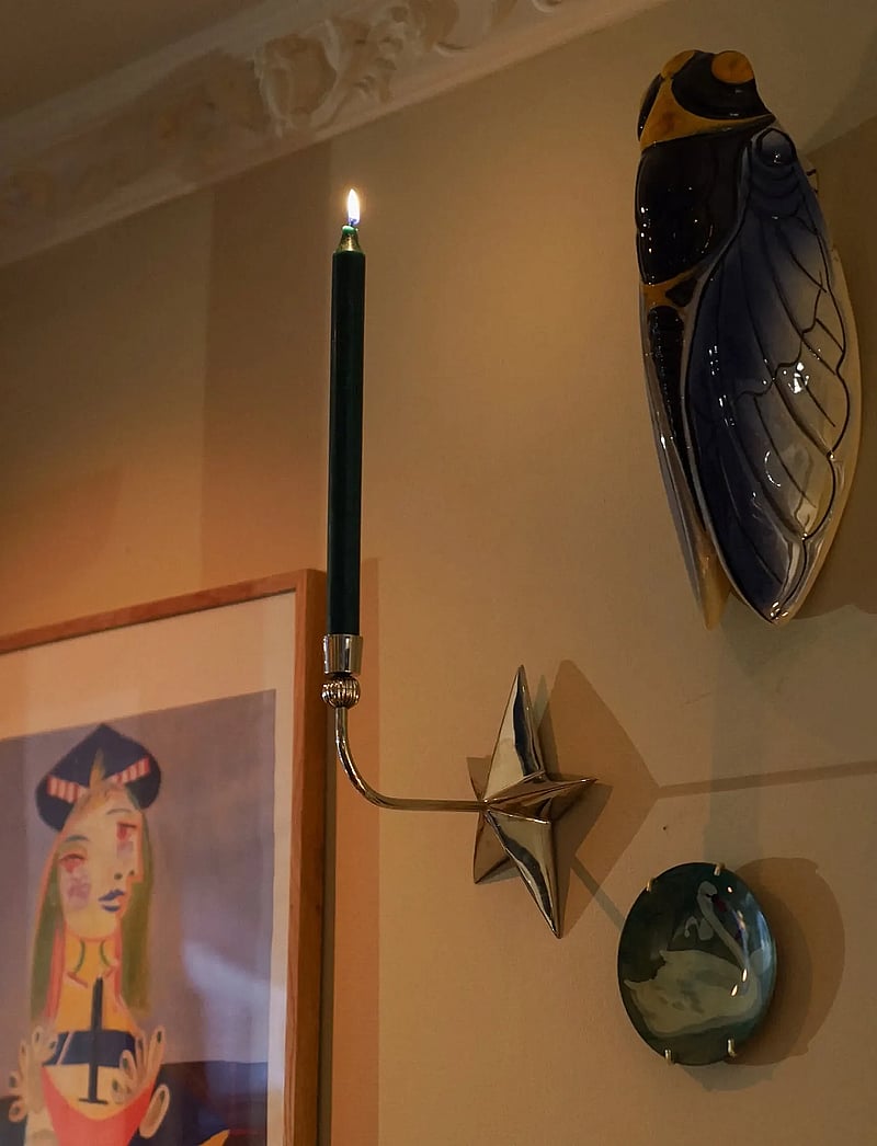 Anna + Nina - Nova Wall Candle Holder - ljusstakar - silver - 2