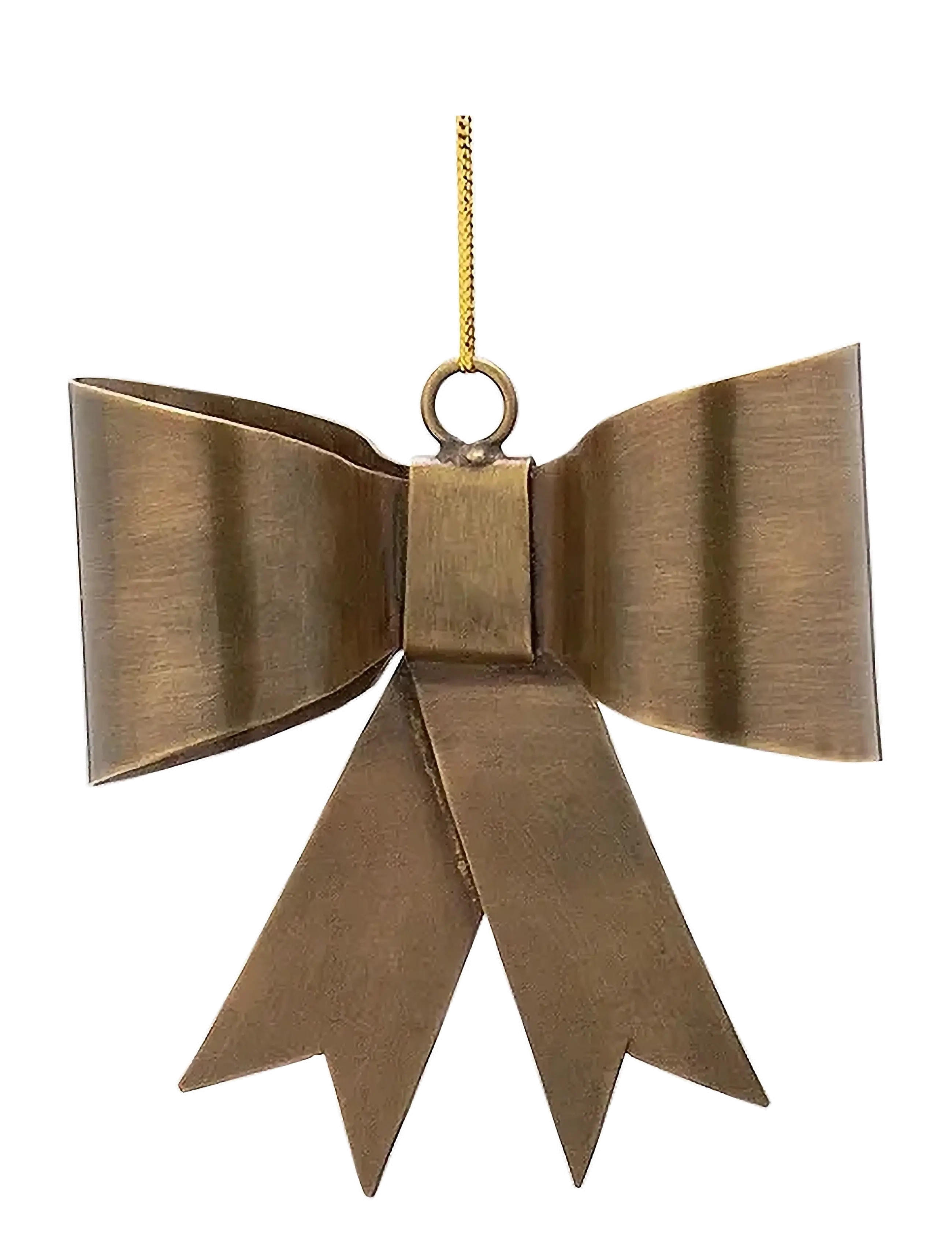 Anna + Nina - Small Radiant Ribbon Ornament - gold - 1