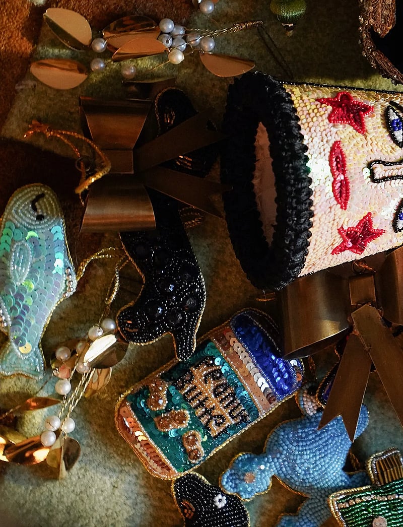 Anna + Nina - Big Radiant Ribbon Ornament - laveste priser - gold - 2