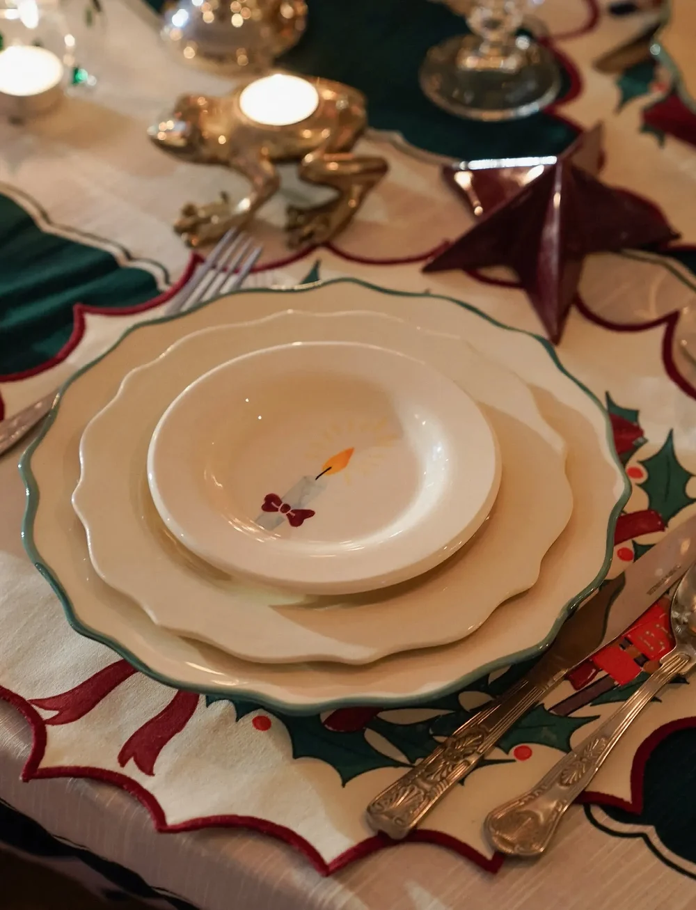 Anna + Nina - Holy Night Dessert Plate - köp efter pris - multicolor - 1