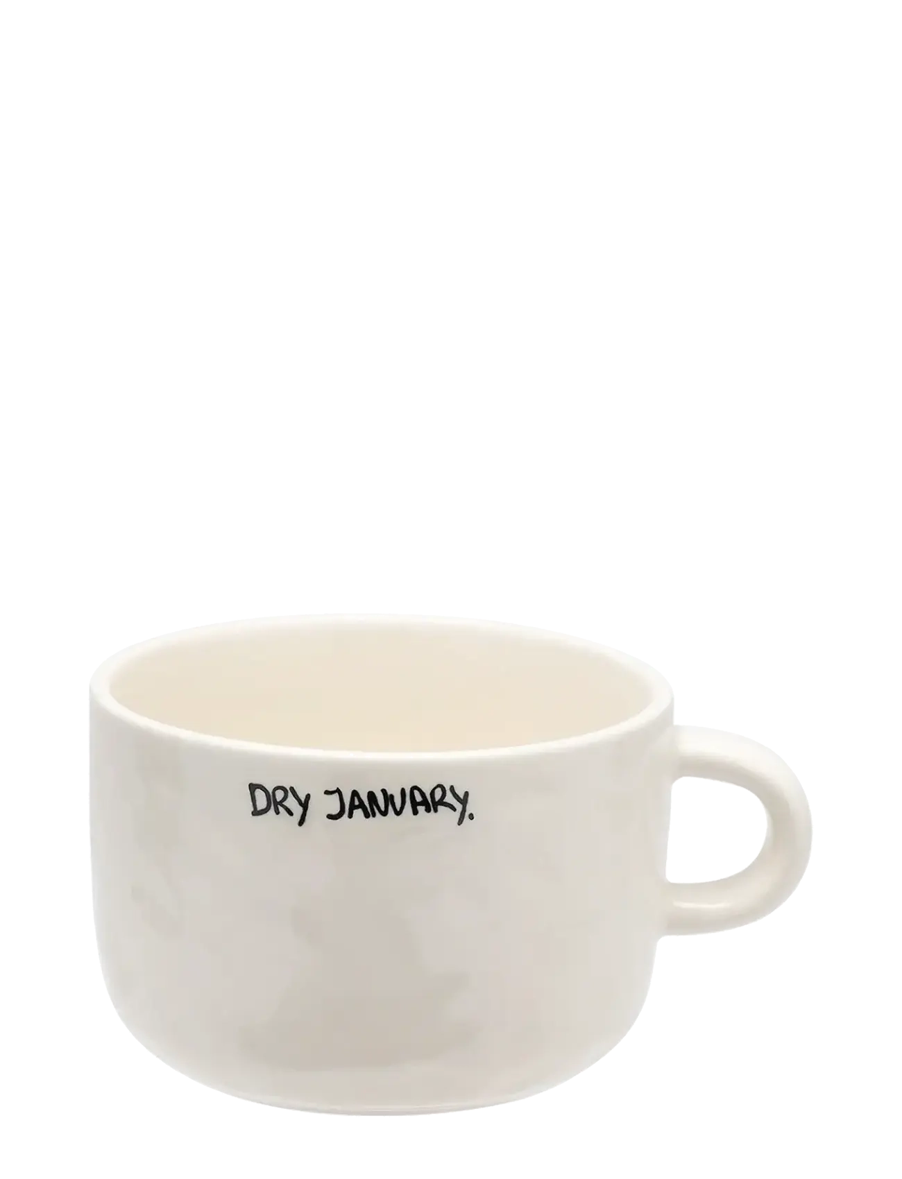 Dry January Cappuccino Mug - BLACK