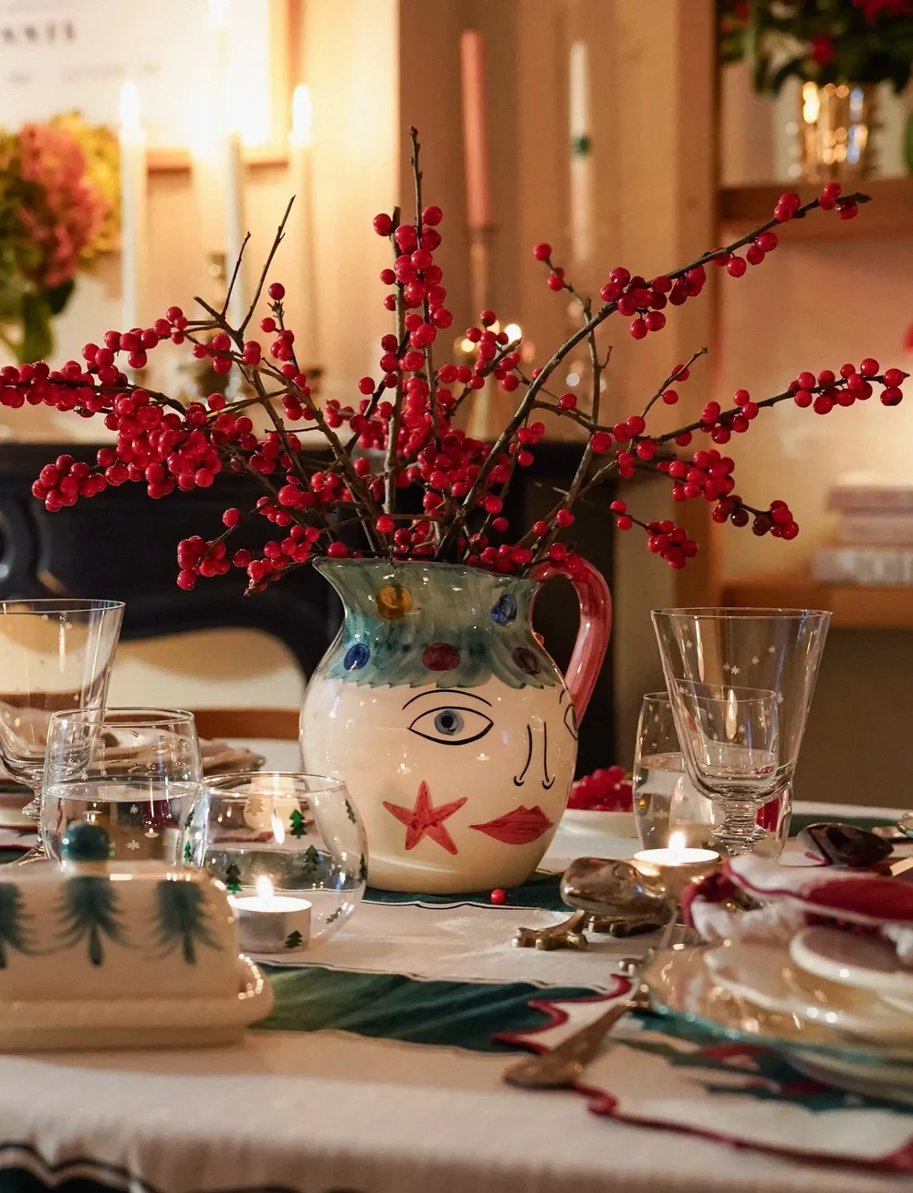 Anna + Nina - Miss Christmas Jug - juleservice - multicolor - 2