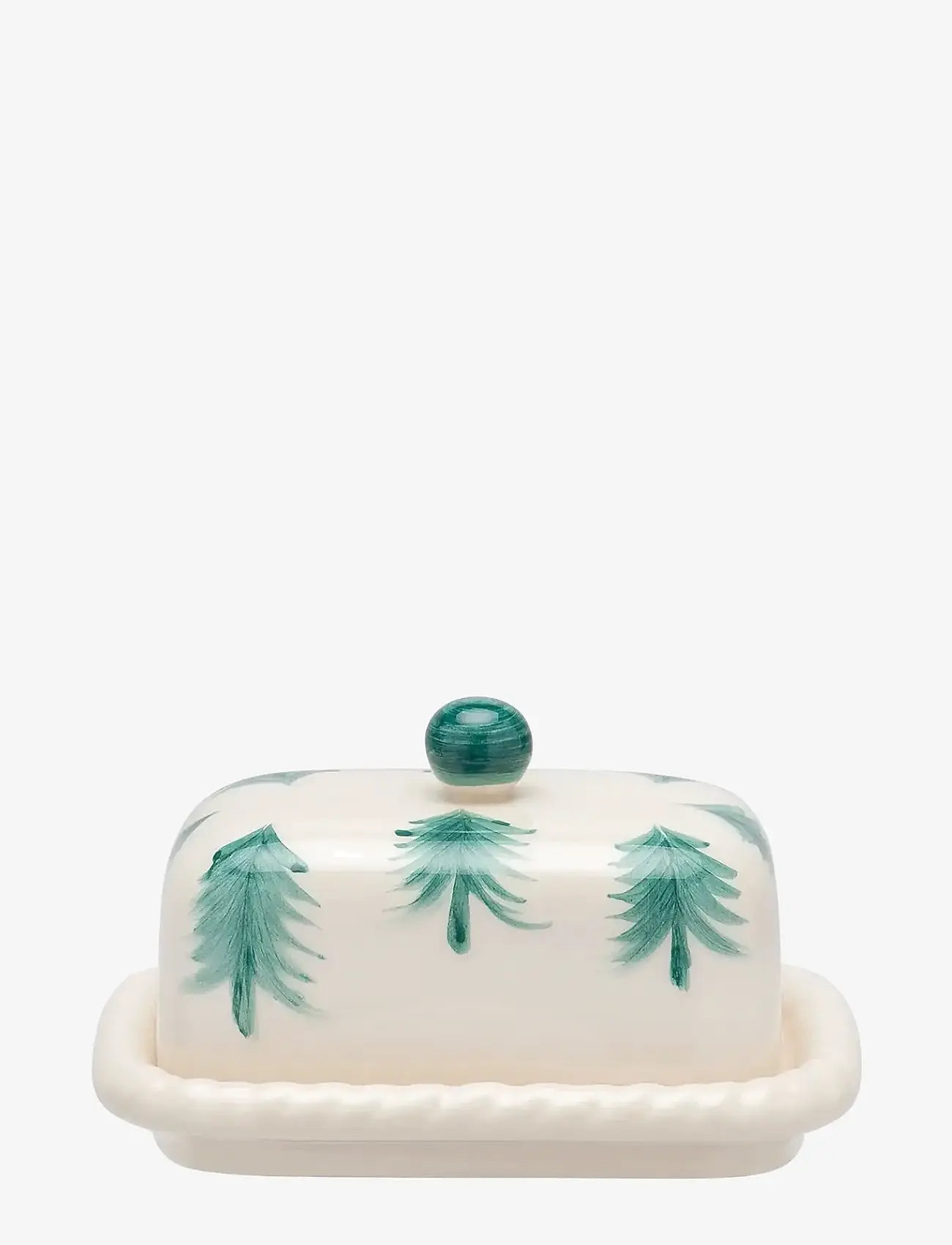 Anna + Nina - Christmas Forest Butter Dish - butter cups - green - 0