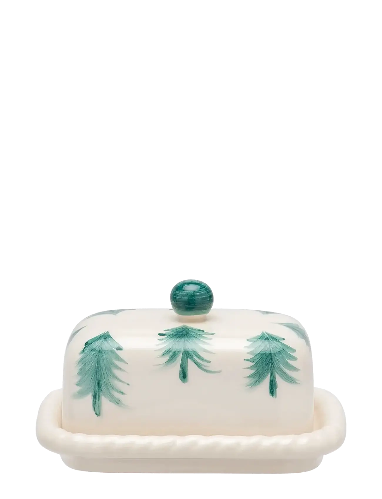 Anna + Nina - Christmas Forest Butter Dish - green - 1
