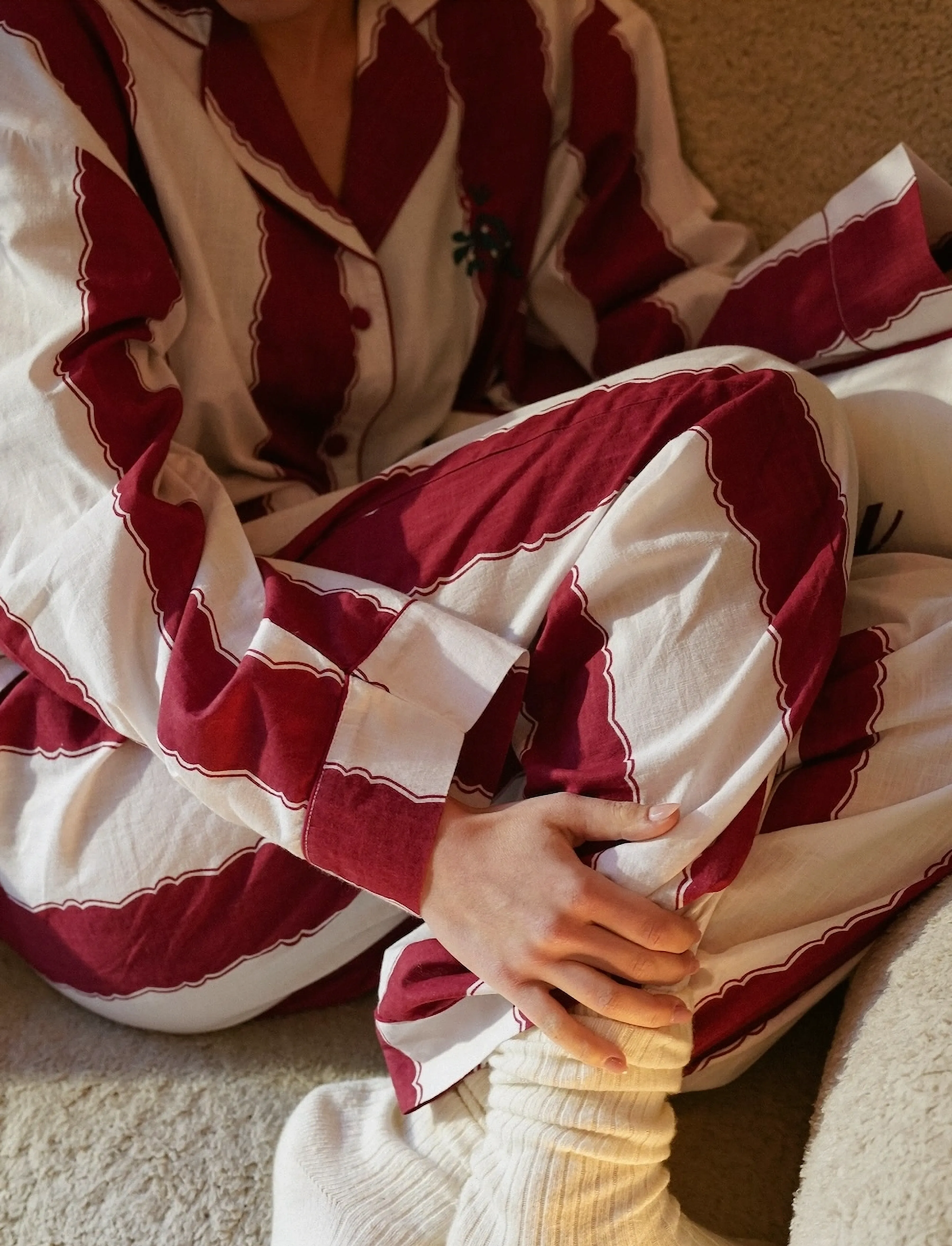 Anna + Nina - Merry Hangover Stripey Pyjama - pyjamat - multicolor - 4