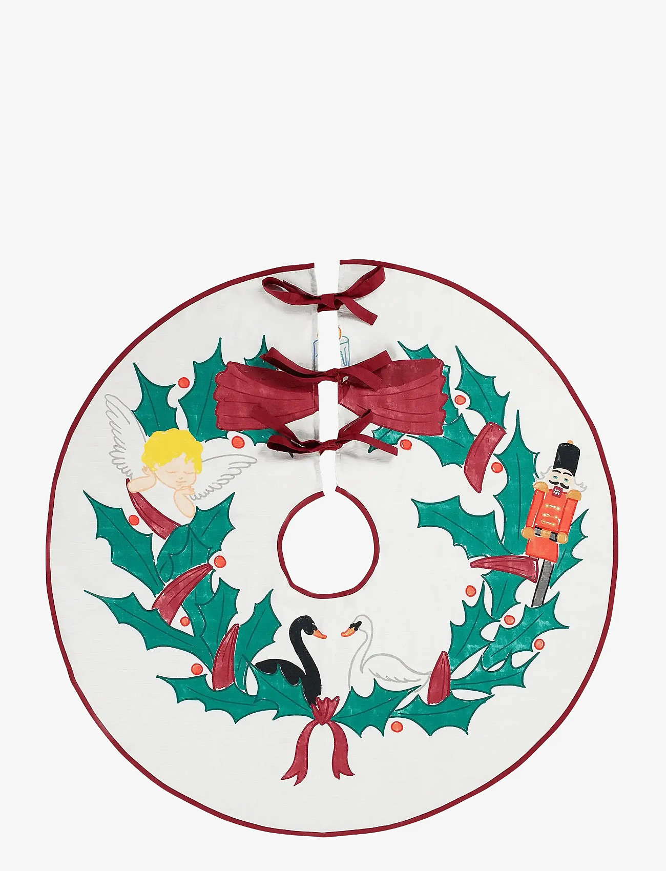 Anna + Nina - Christmas Wreath Tree Skirt - multicolor - 1
