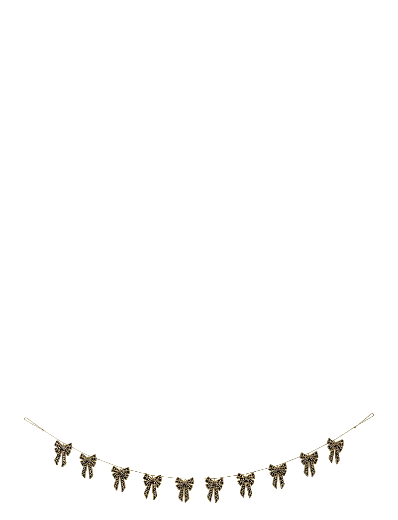 Anna + Nina - Regal Bow Garland - juldekorationer - black - 0