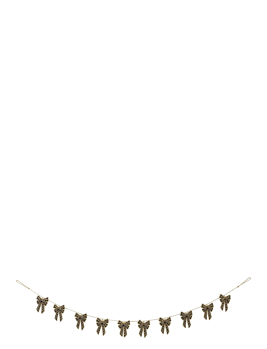 Anna + Nina - Regal Bow Garland - black - 1