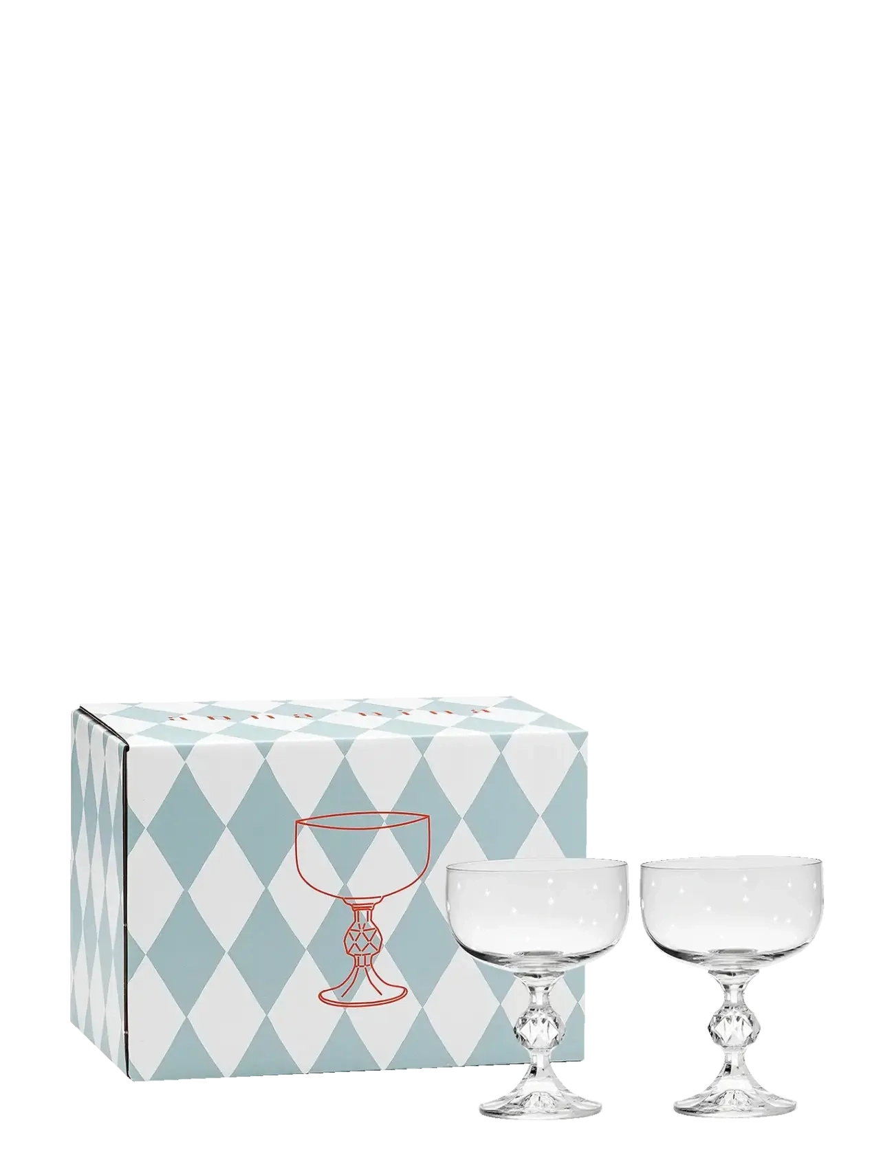 Starry Eve Cocktail Glass Set of 2 - WHITE