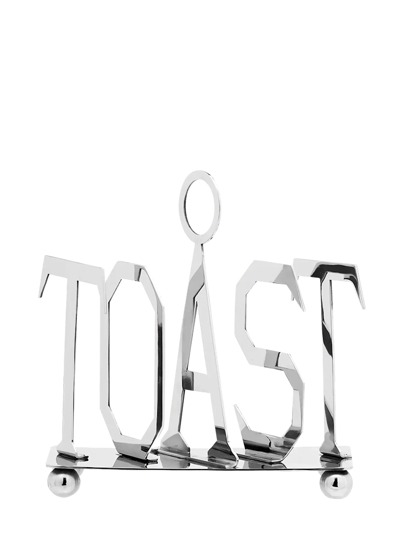 Anna + Nina Toast It Toast Rack, Serveringsfad, Sølv, Str: ONE SIZE
