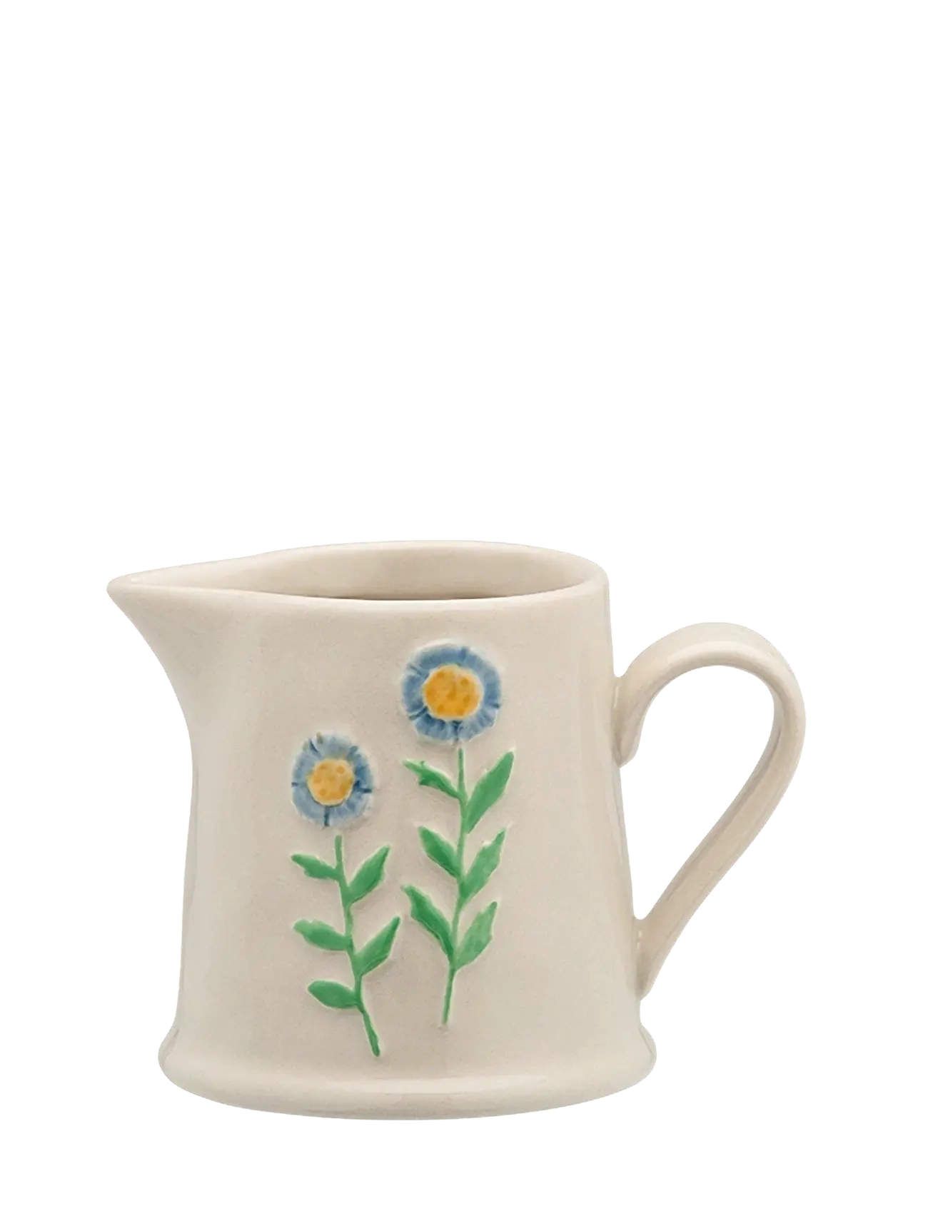 Anna + Nina Daisy Dew Milk Jug, 25 ml, Cream, Kander & Karafler > Mælkekander, Unisex
