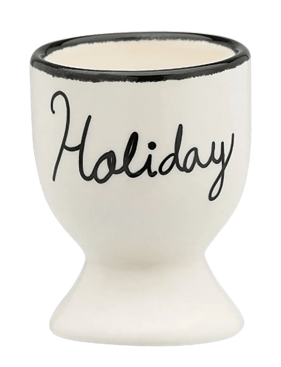 Anna + Nina - Holiday Egg Cup - eierbecher - black - 0