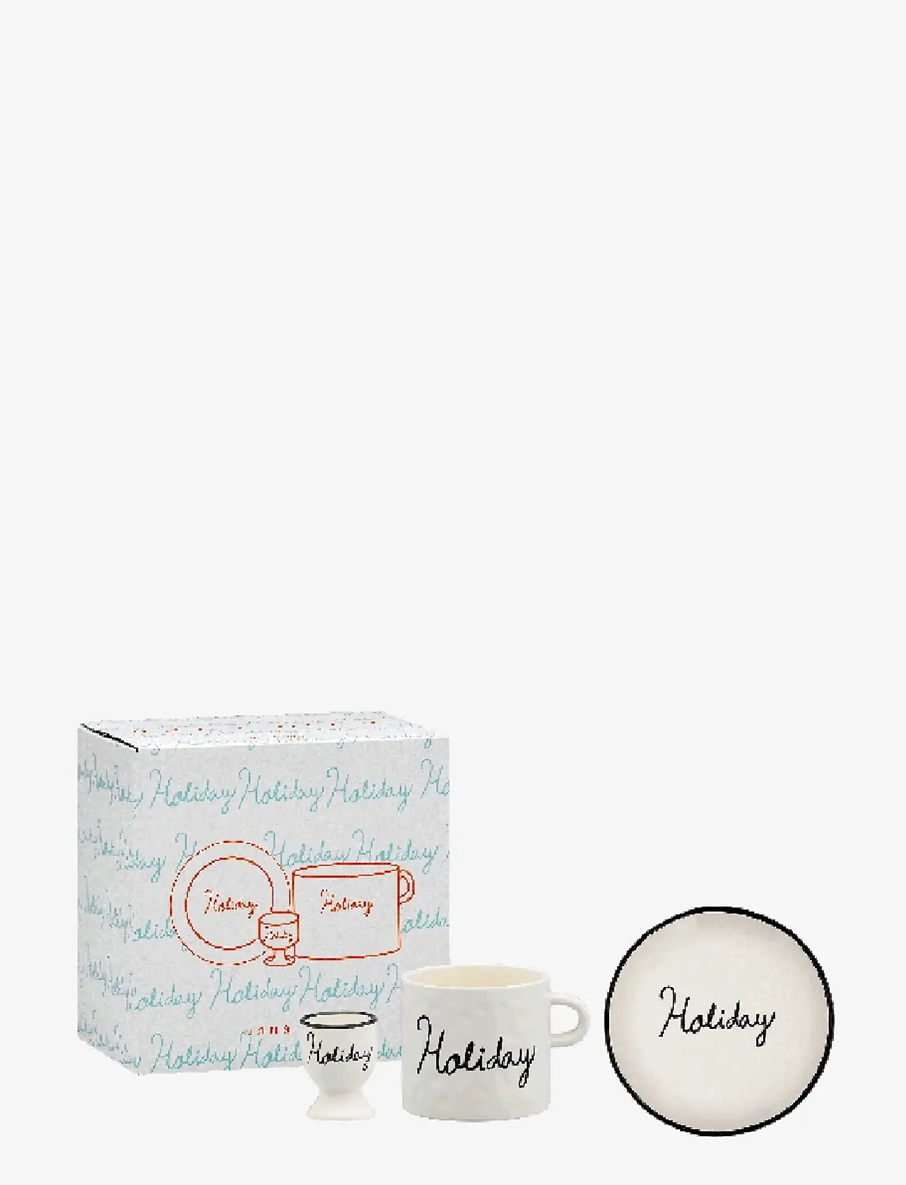 Anna + Nina - Holiday Breakfast Set - serviser & startset - black - 0