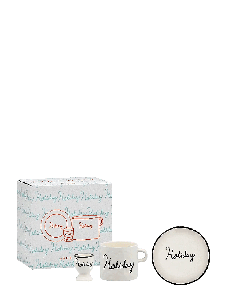 Anna + Nina - Holiday Breakfast Set - geschirrsets & geschirrservice - black - 0