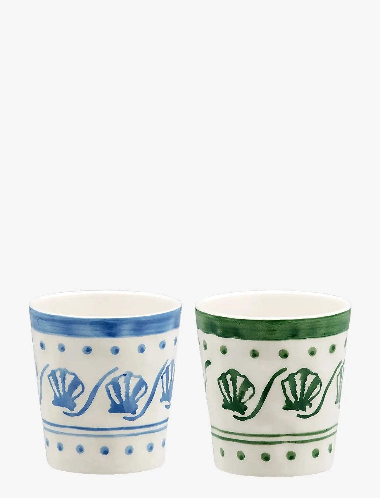 Anna + Nina - Coastal Charm Coffee Cup Set of 2 - coffee cups - multicolor - 0