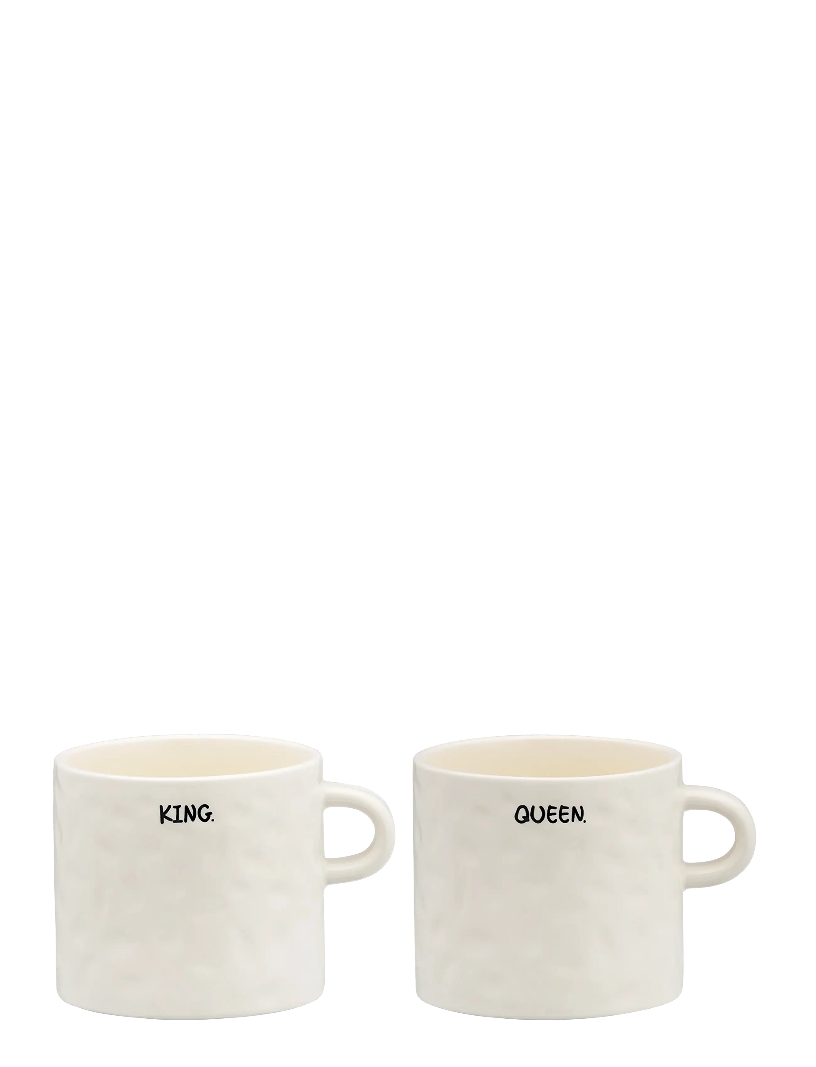 Anna + Nina Royal Mug Set Of 2, Coffee Kop, Creme, Str: 50 CL