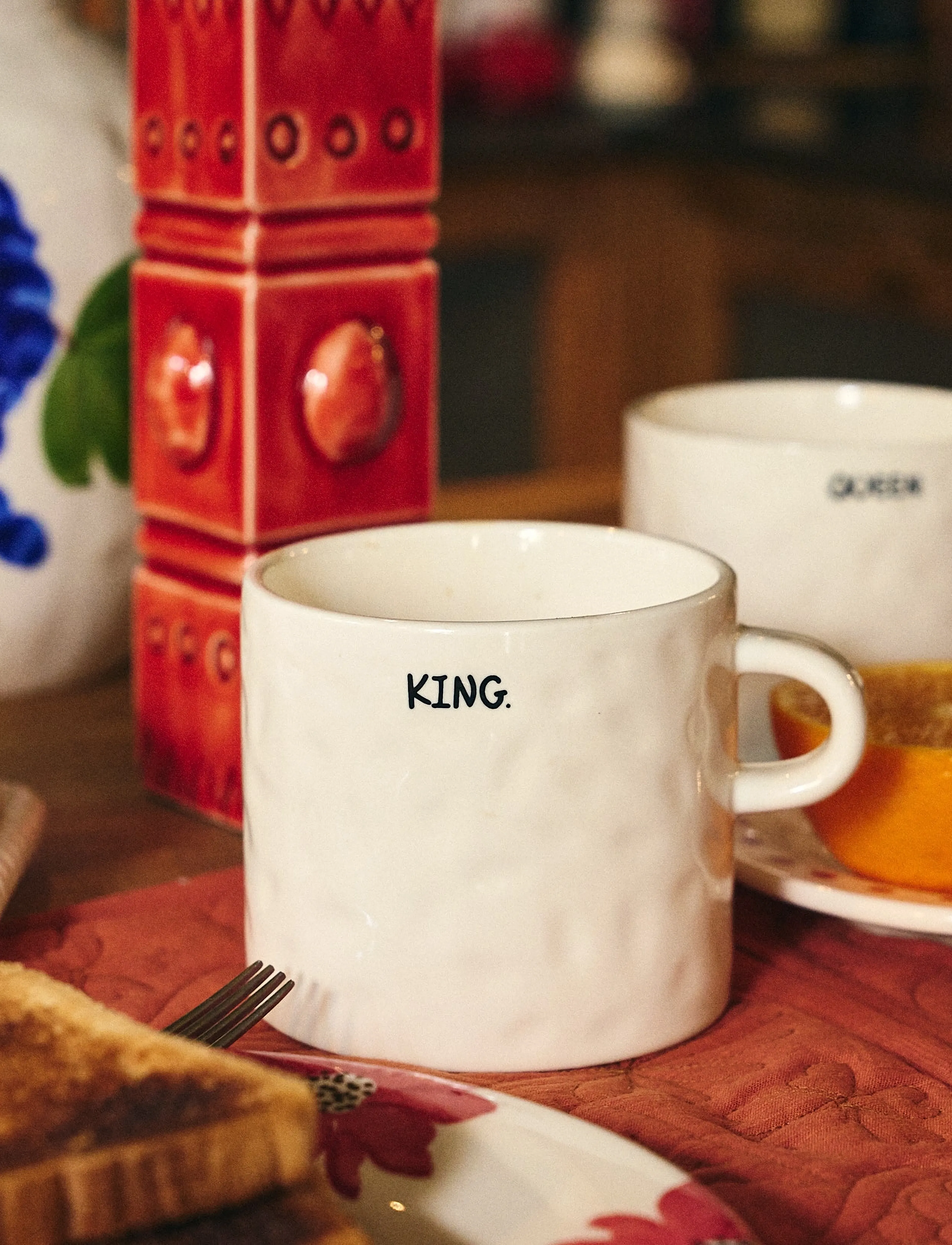 Anna + Nina King Mug, 50 CL, Cream, Kopper & Krus > Kaffekopper, Unisex