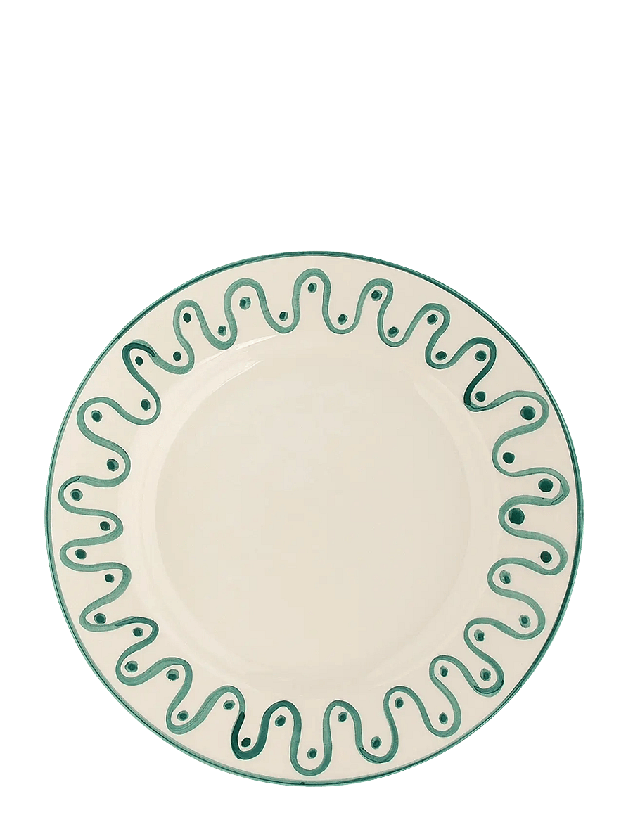 Anna + Nina - Leaf Dinner Plate - speiseteller - green - 1