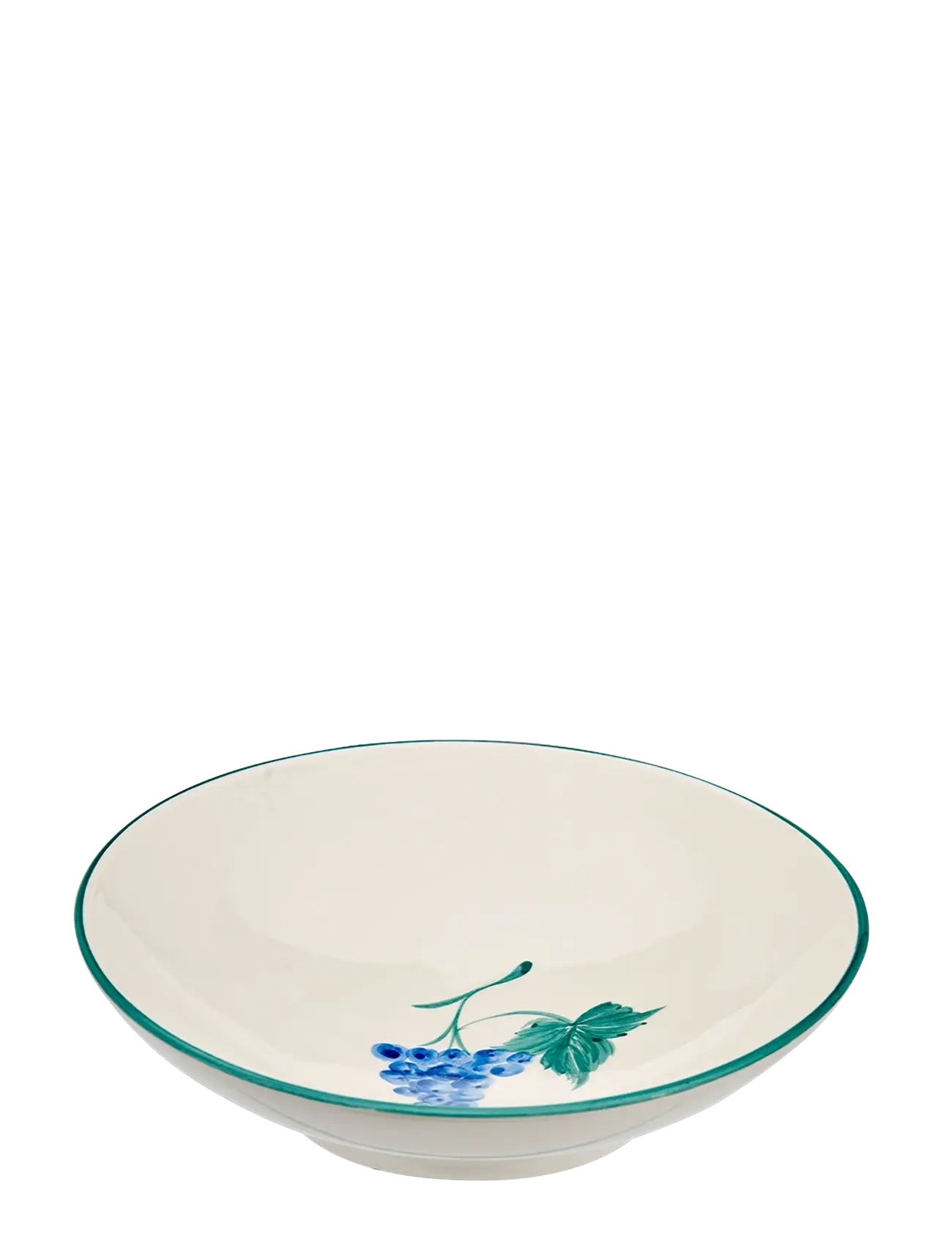 Anna + Nina Grapevine Pasta Plate, Ø 22.5 cm, Plates, Creme - Homeware