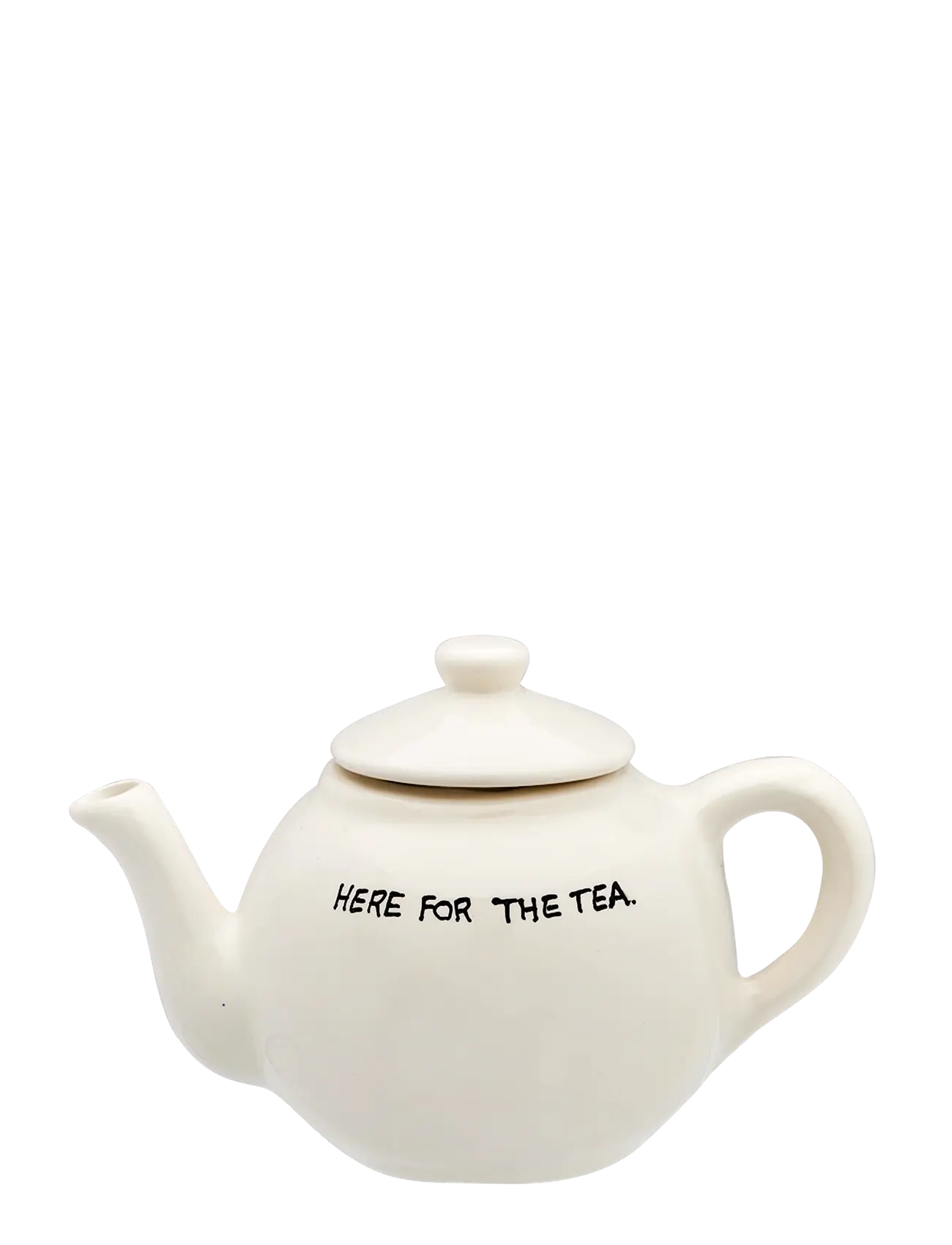 Anna + Nina Here for the Teapot - Geschirr - BLACK / cream