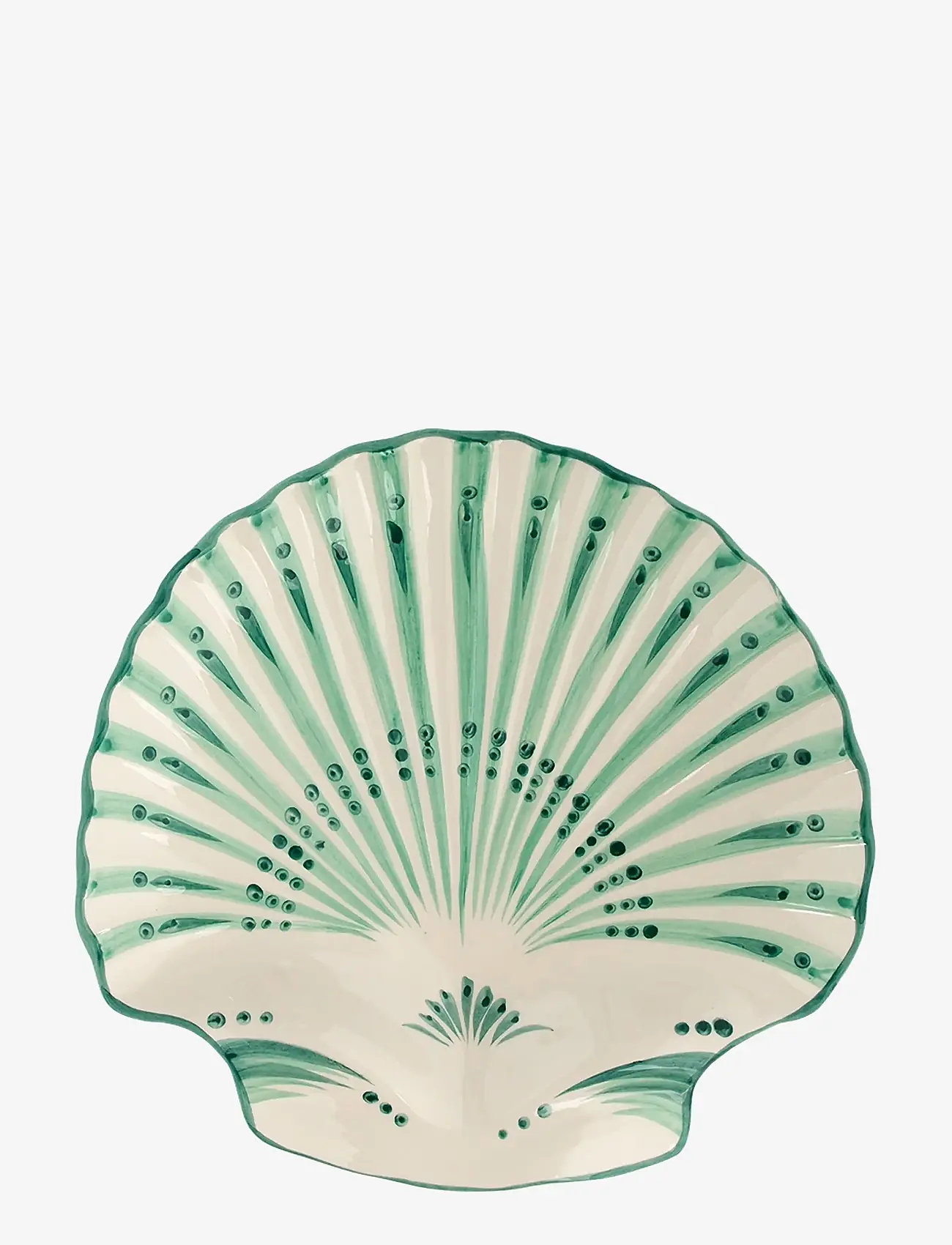 Anna + Nina - Shell Verde Serving Platter - serving platters - green - 0