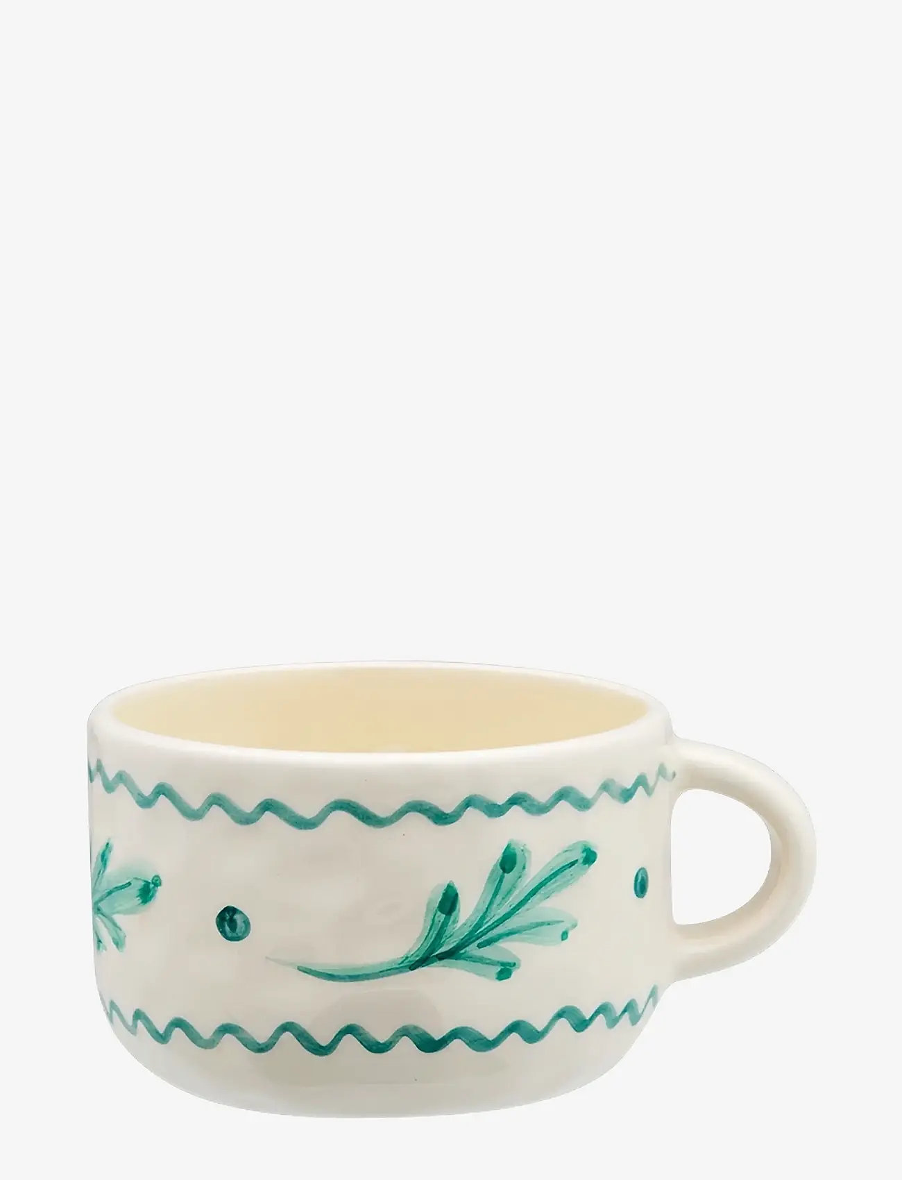 Anna + Nina - Leaf Cappuccino Mug - coffee cups - green - 0