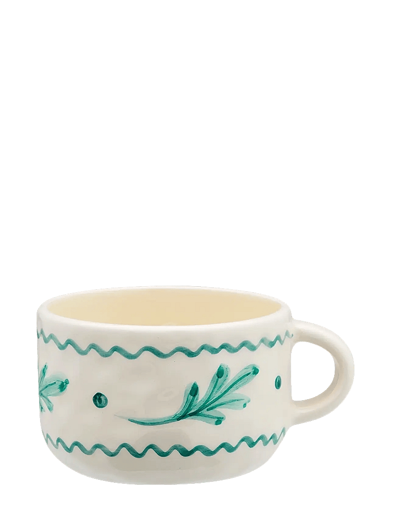 Anna + Nina - Leaf Cappuccino Mug - kaffetassen - green - 0