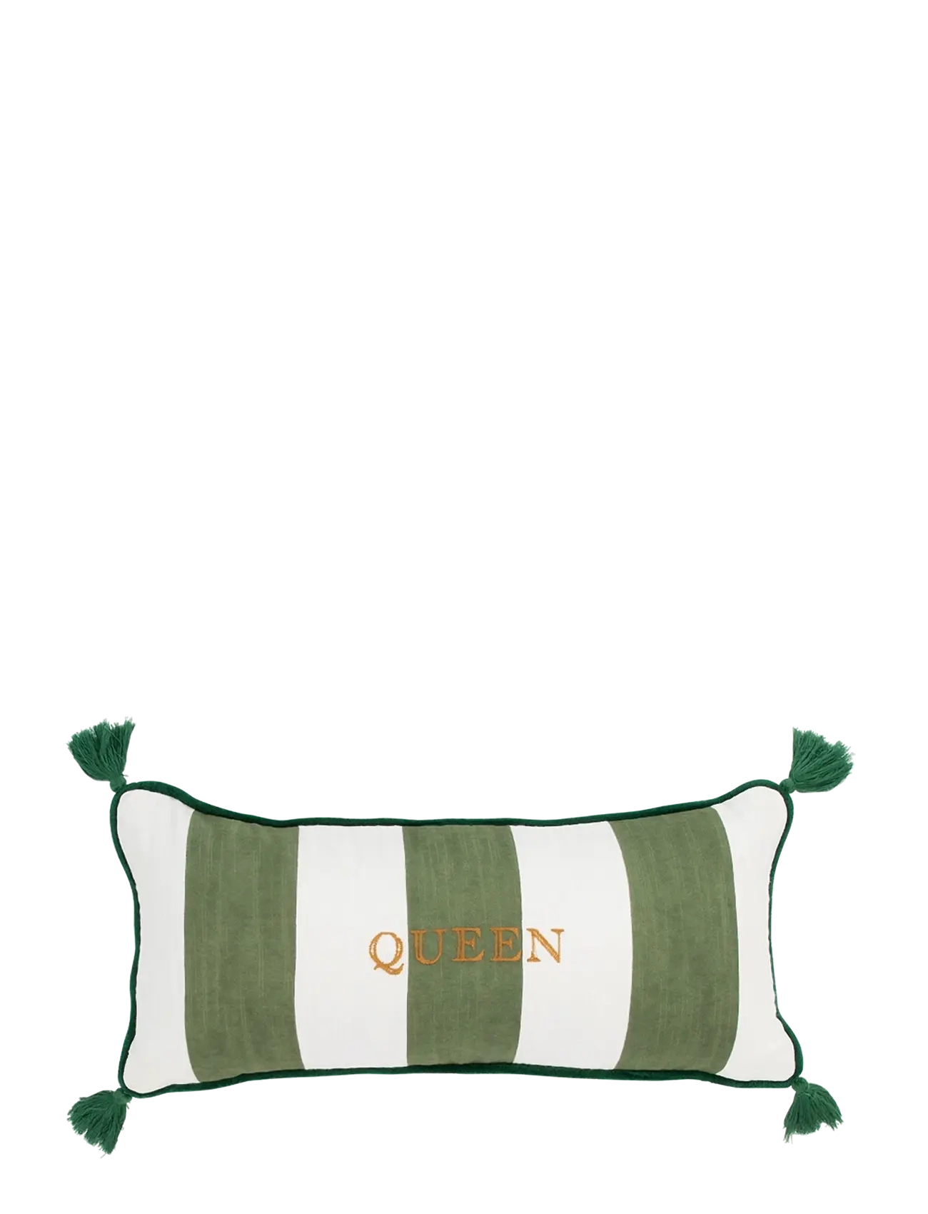 Anna + Nina Queen Cushion - Textilier - MULTICOLOR / green