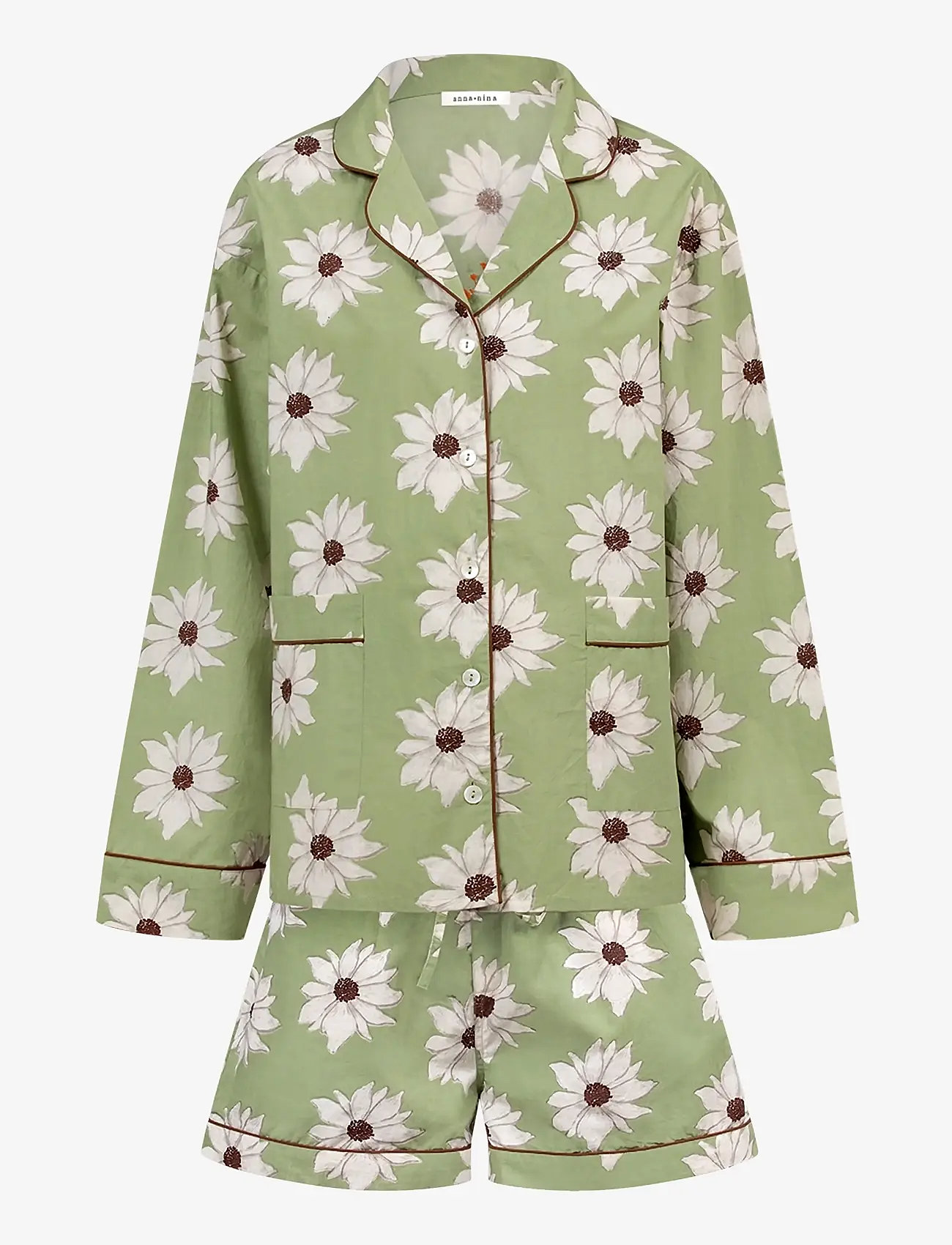 Anna + Nina - White Lotus Dreams Pyjama - pyjamas - multicolor - 0