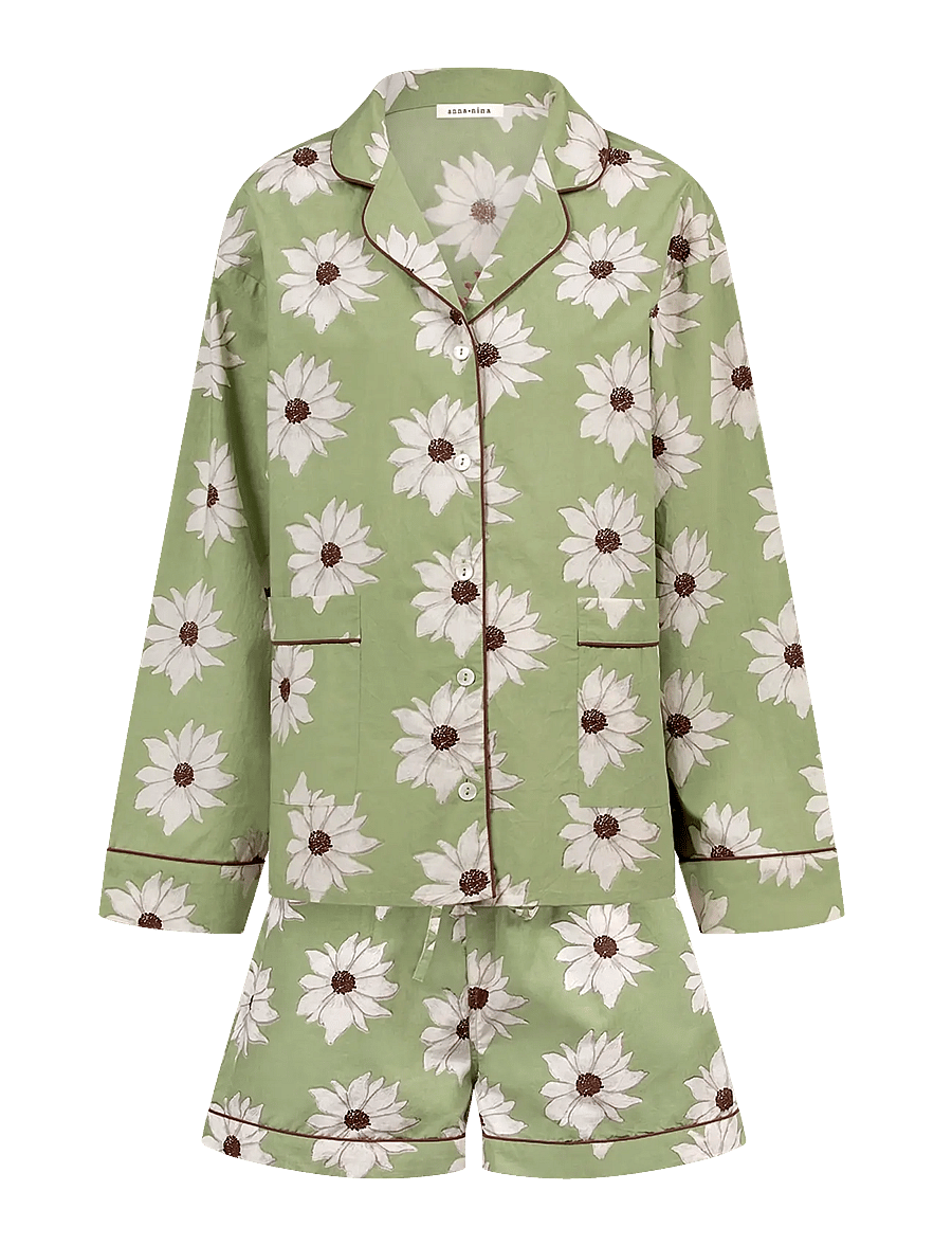 Anna + Nina - White Lotus Dreams Pyjama - pyjamas - multicolor - 0