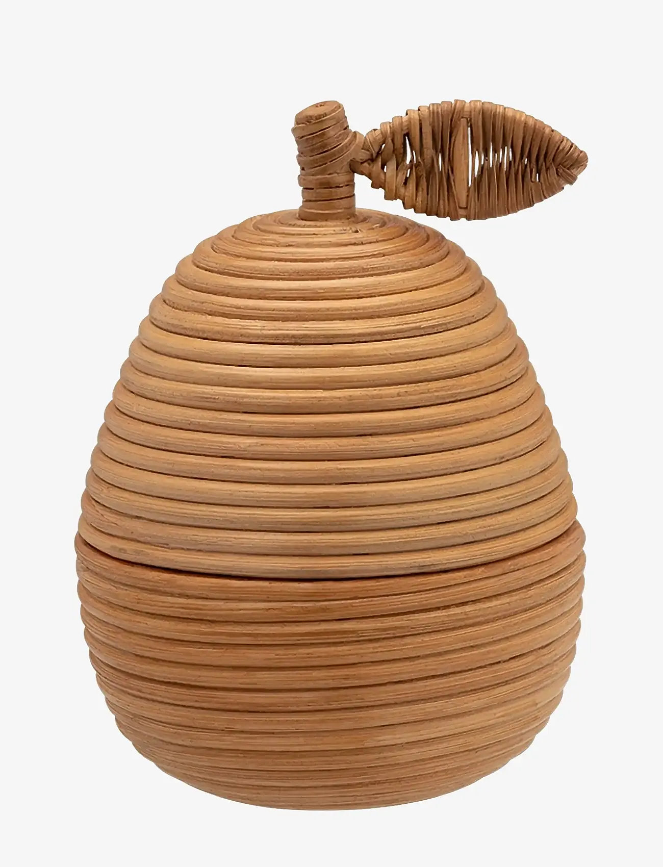 Anna + Nina - Pear Rattan Box - aufbewahrungsboxen - brown - 0