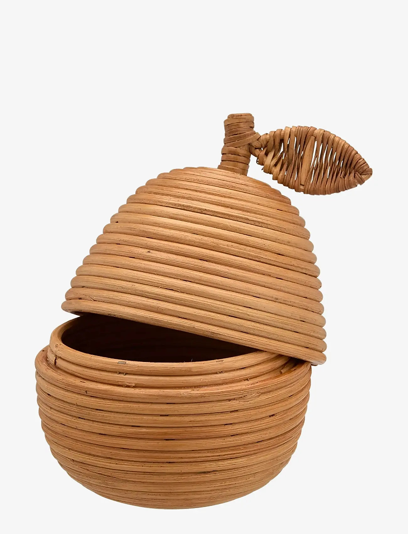 Anna + Nina - Pear Rattan Box - aufbewahrungsboxen - brown - 1