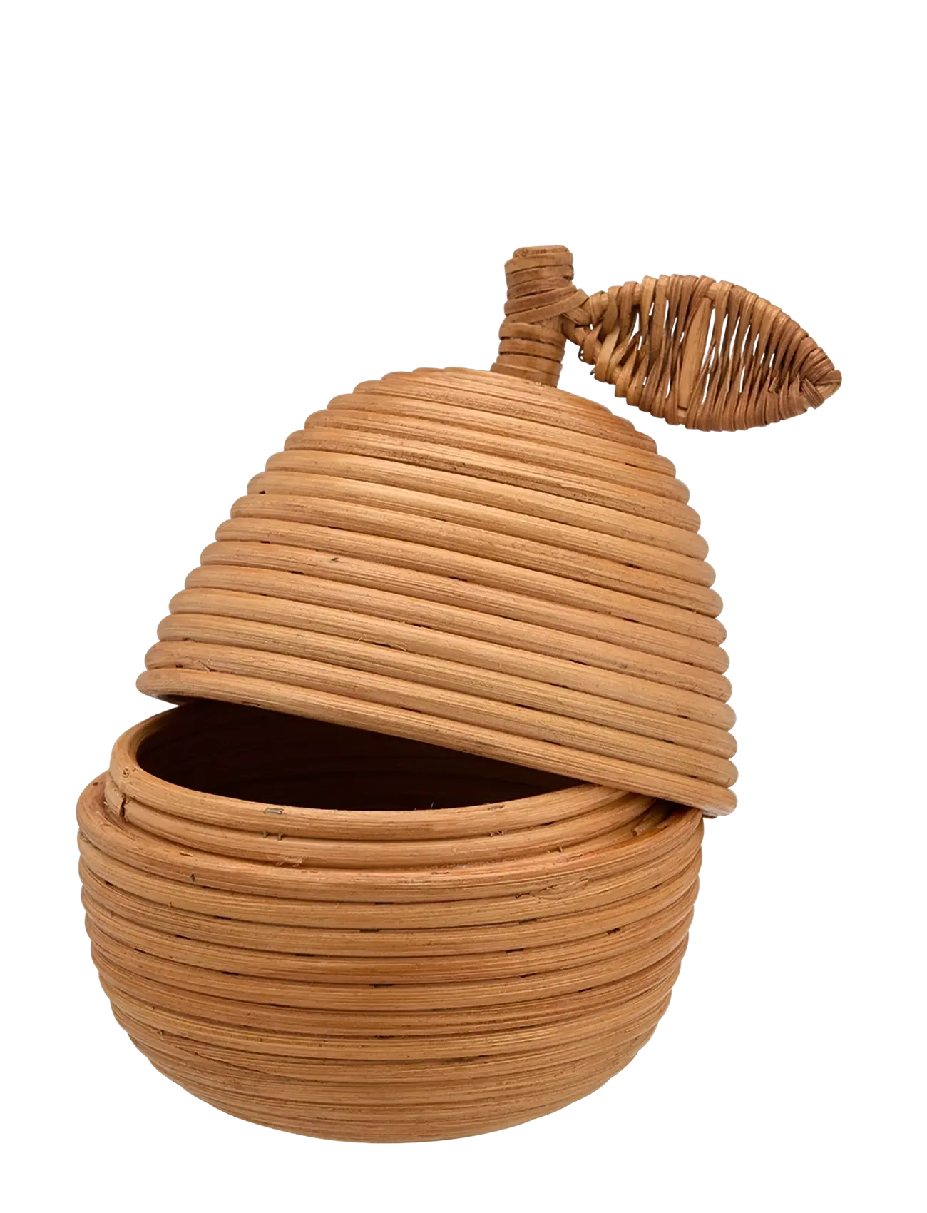 Anna + Nina - Pear Rattan Box - minikarbid - brown - 1