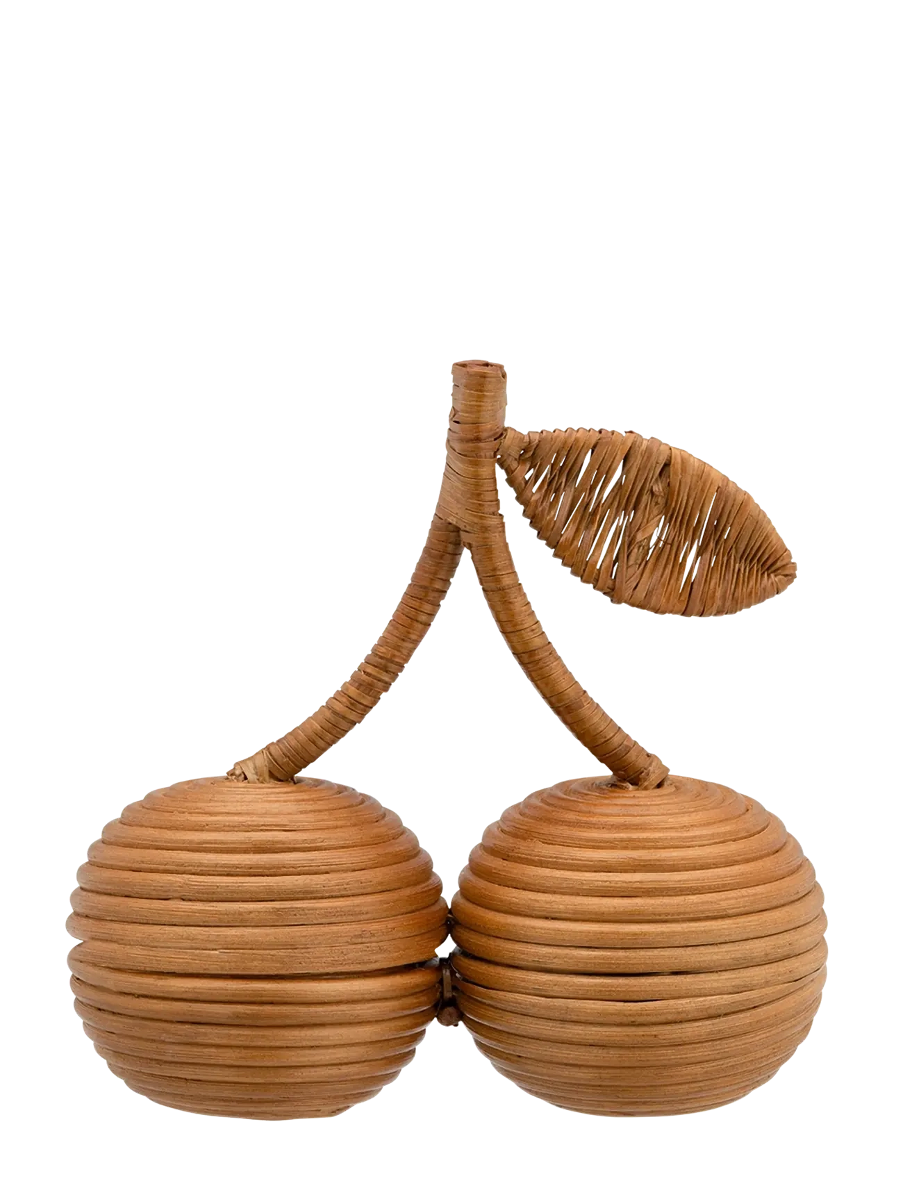 Anna + Nina Cherry Rattan Object - Anna + Nina - BROWN / natural