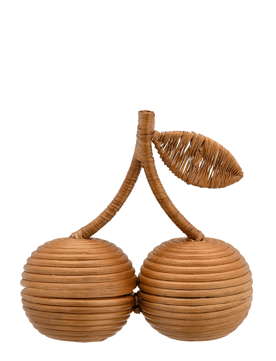 Anna + Nina - Cherry Rattan Object - holzfiguren - brown - 0