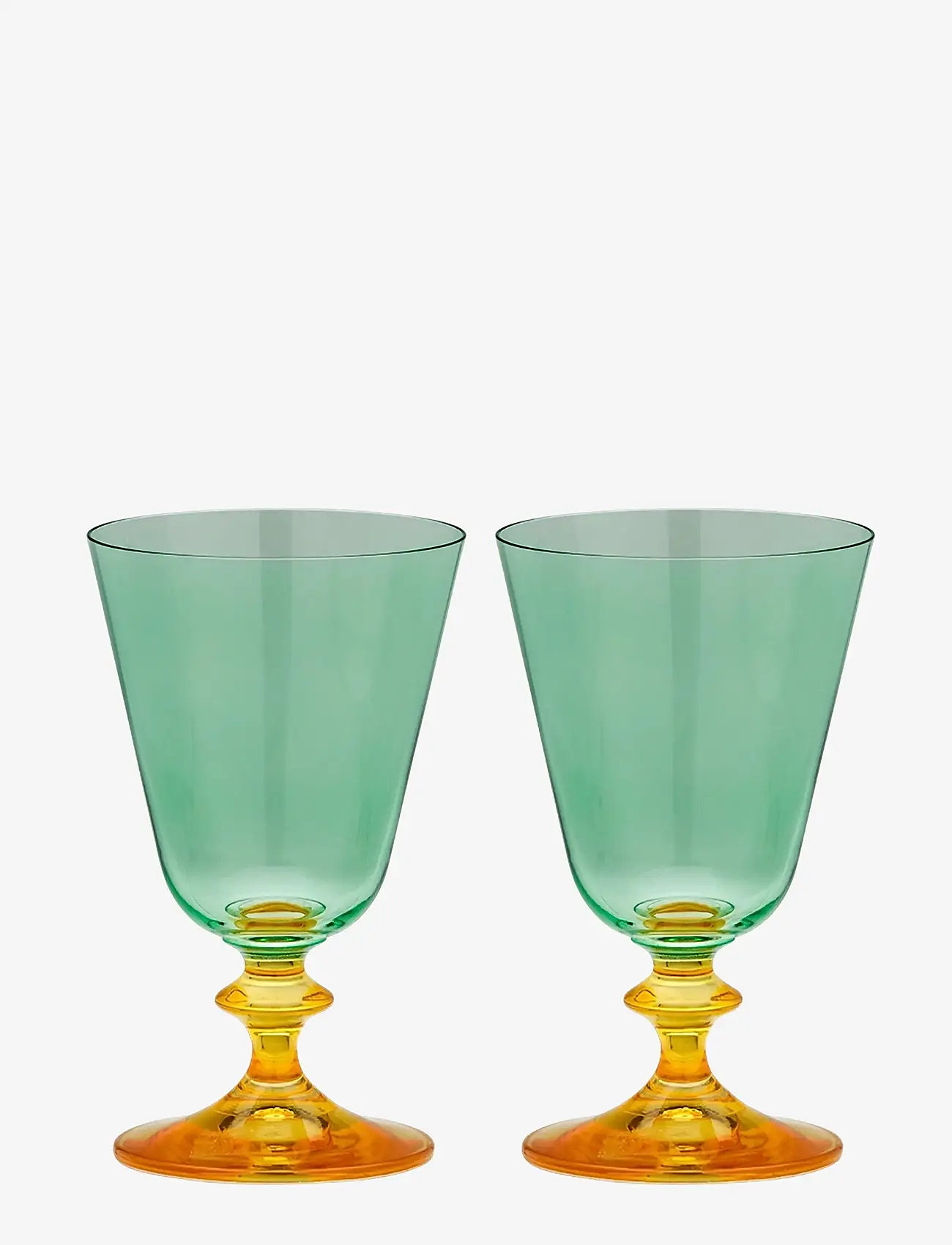 Anna + Nina - Arancia Short Wine Glass Set of 2 - multicolor - 0