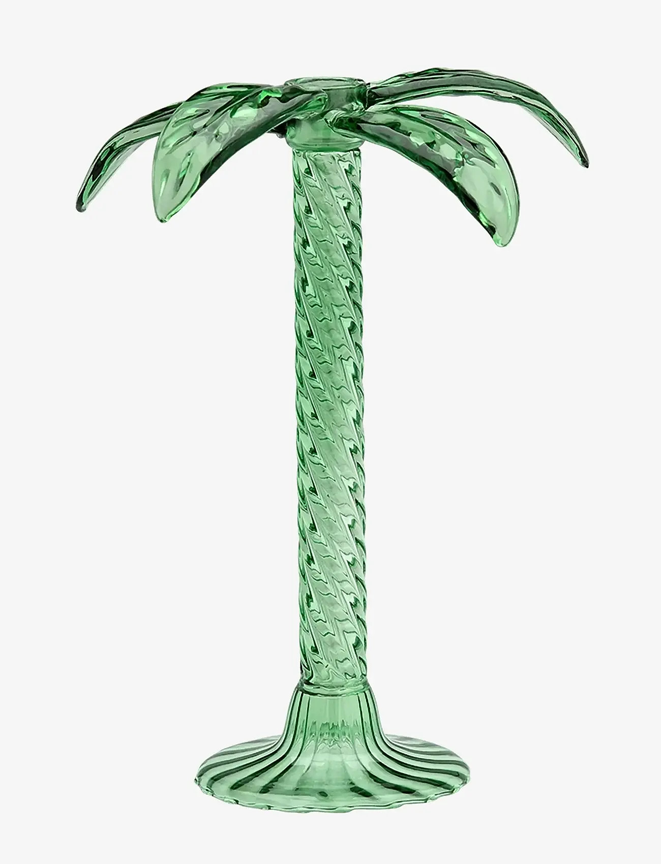 Anna + Nina - Sage Palm Tree Candle Holder - ljusstakar - green - 0