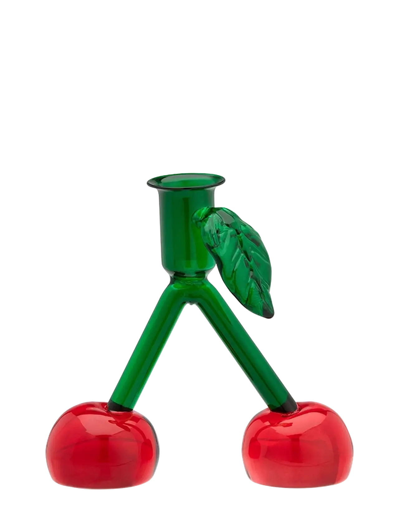 Anna + Nina Cherry Candle Holder, One Size, Red, Candle & Tealight Holders > Candle Holders, Unisex