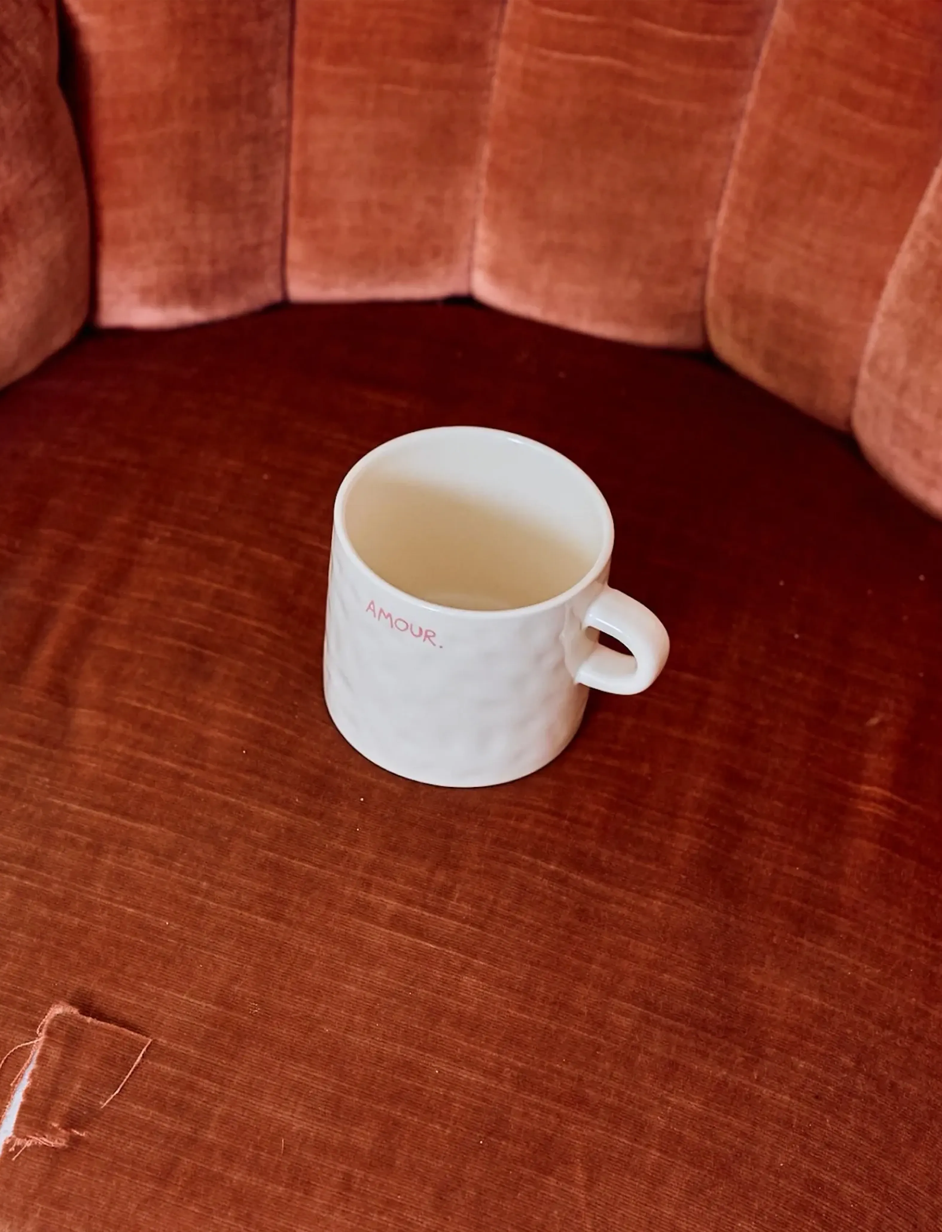 Anna + Nina Amour Mug, 50 CL, Cups & Mugs, Creme - Coffee Cups, Homeware