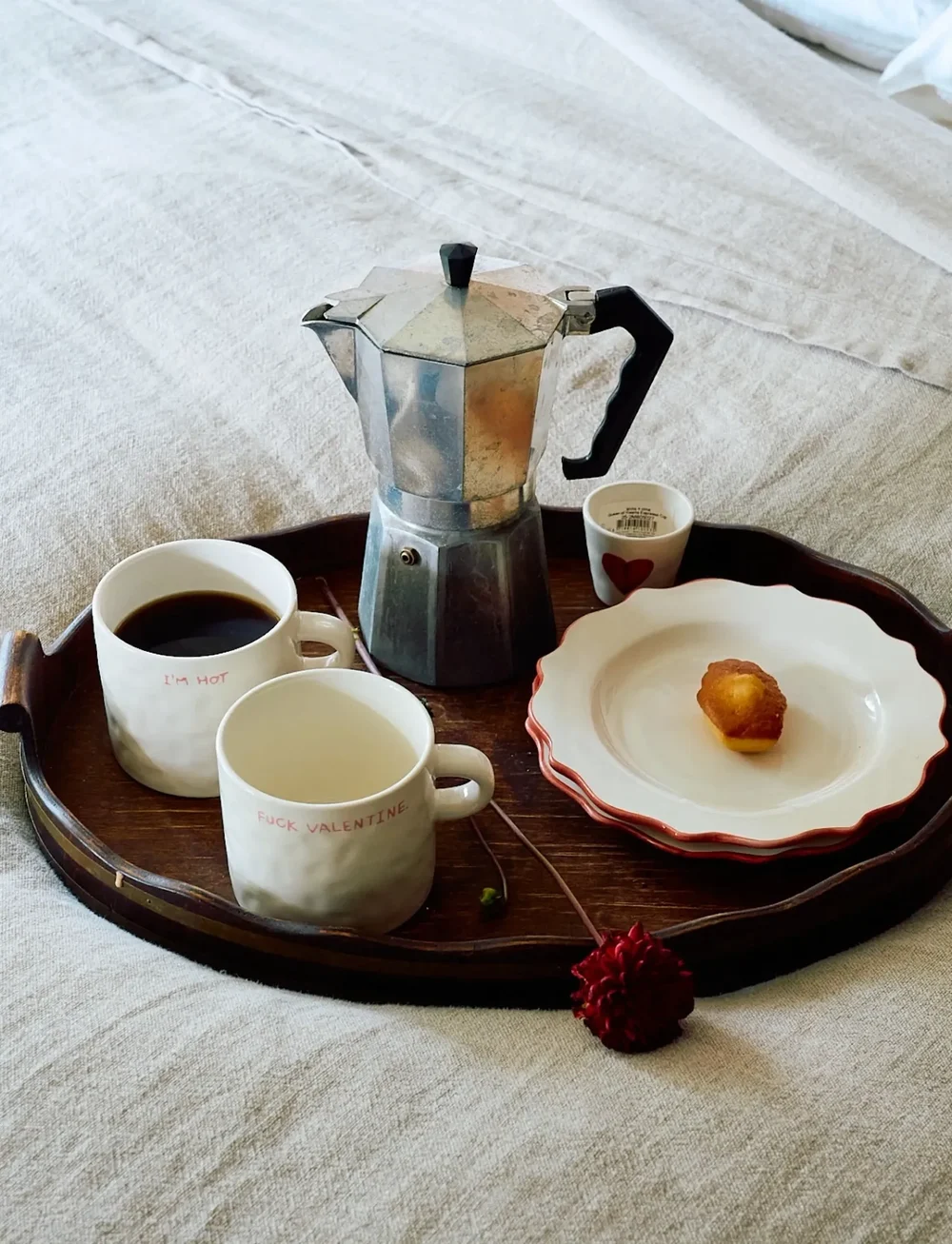 Anna + Nina - Fuck Valentine Mug - köp efter pris - white - 2